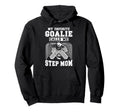 Proud Hockey Goalie Step Mom Hockey Hoodie - Minimalist Print Men Women - T-Shirt, Sweatshirt, Hoodie