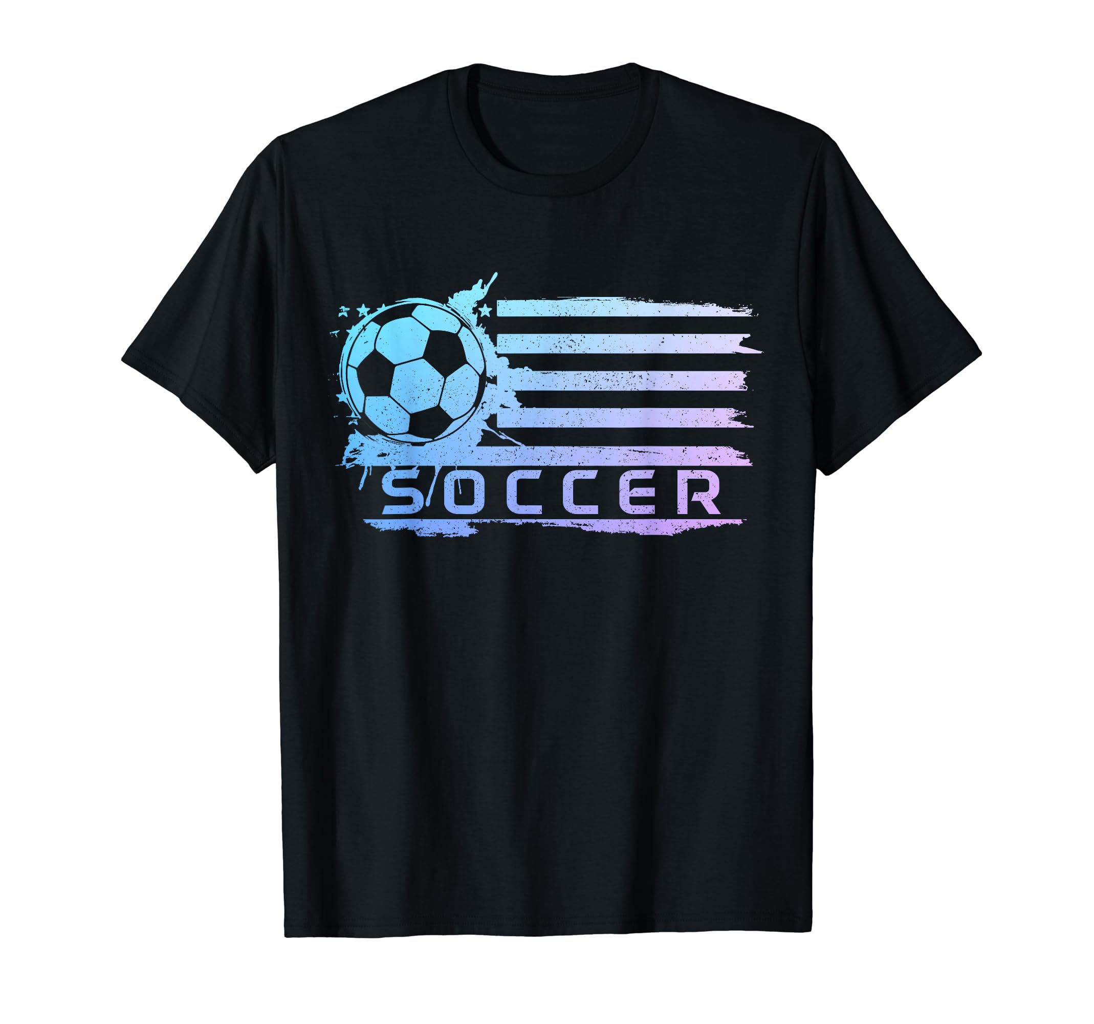 Soccer Player Sports Patriotic T-Shirt - Custom Art Print for Adults - T-Shirt, Sweatshirt, Hoodie