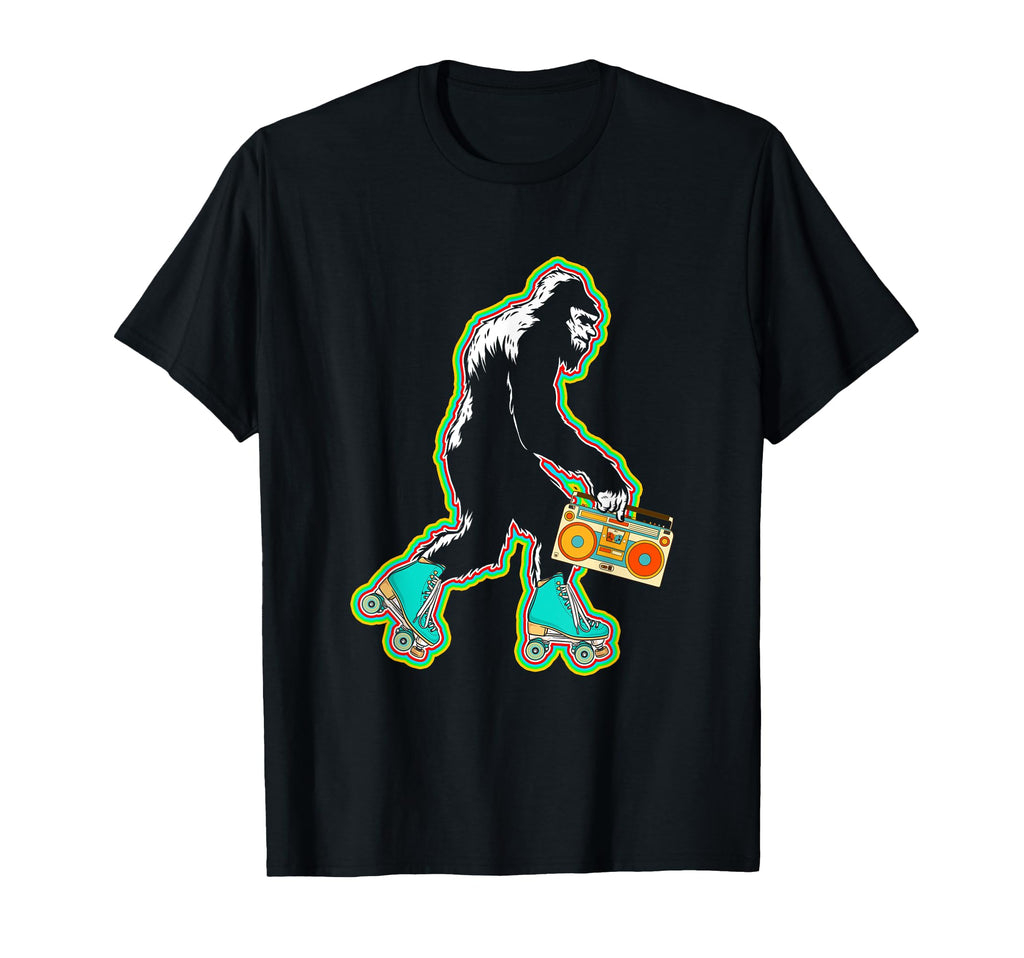 Sasquatch Roller Skater Bigfoot T-Shirt - Minimalist Print for Adults - T-Shirt, Sweatshirt, Hoodie