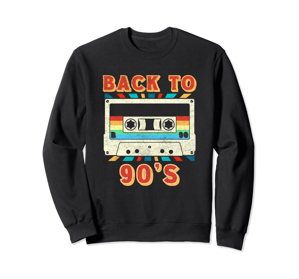 Back To 90S Tape Music Cassette Sweatshirt - Graphic Print for Adults - T-Shirt, Sweatshirt, Hoodie