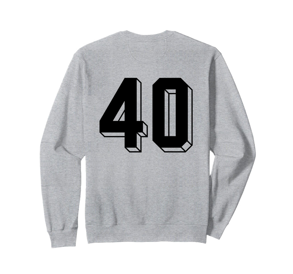 Number 40 Backside 80S 90S Team Sweatshirt - Streetwear Style Men Women - T-Shirt, Sweatshirt, Hoodie