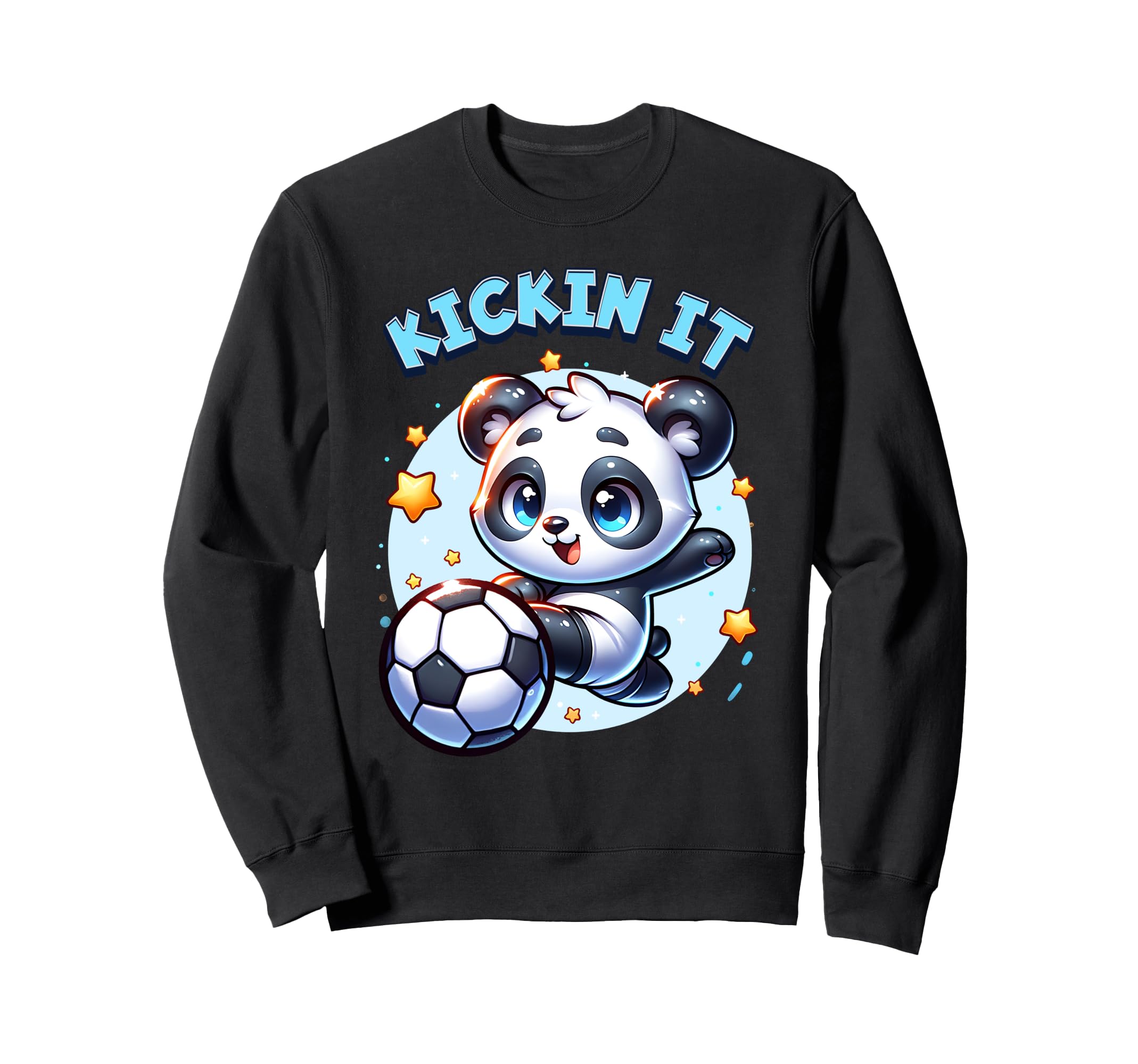 Soccer Player Panda Kickin It Sweatshirt - Trendy Graphic Men Women - T-Shirt, Sweatshirt, Hoodie