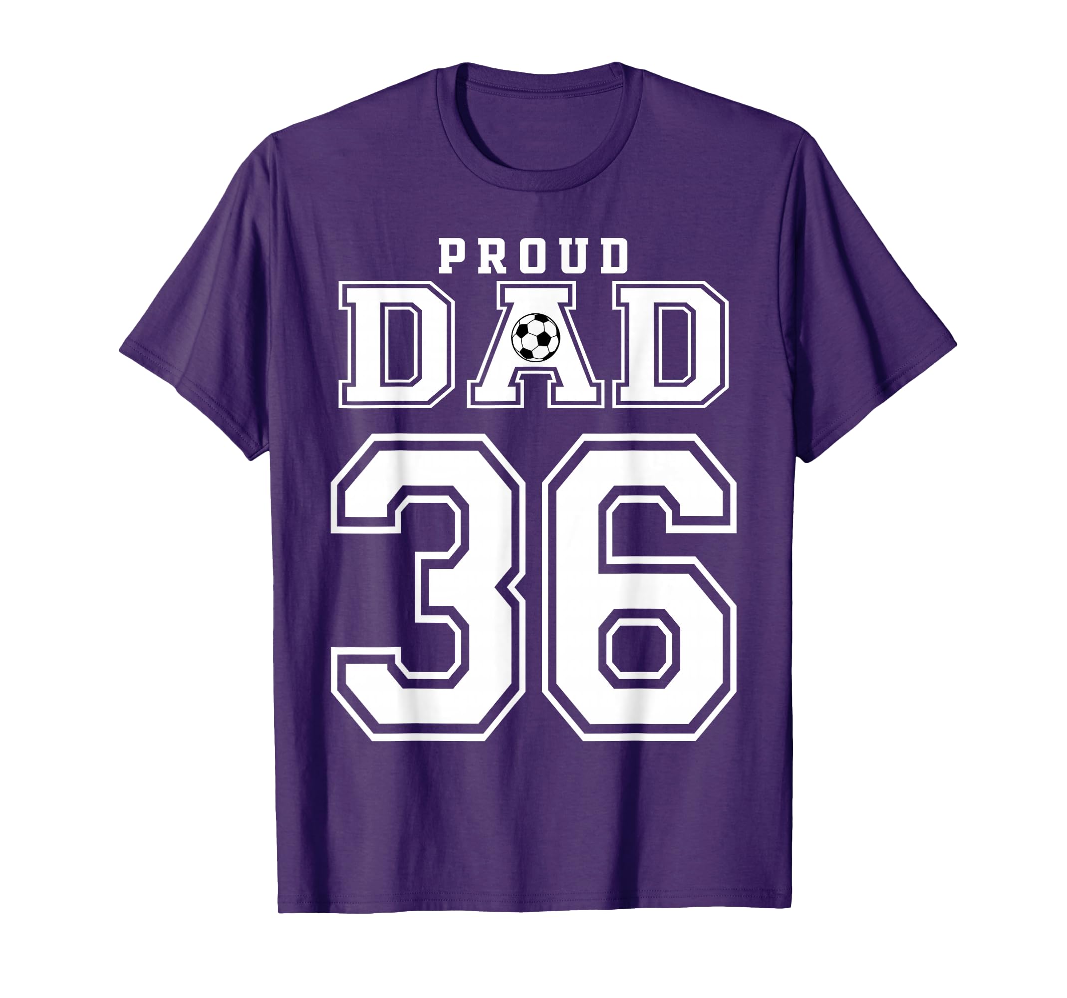 Number 36 Custom Proud Soccer Futbol T-Shirt - Unique Graphic for Adults - T-Shirt, Sweatshirt, Hoodie