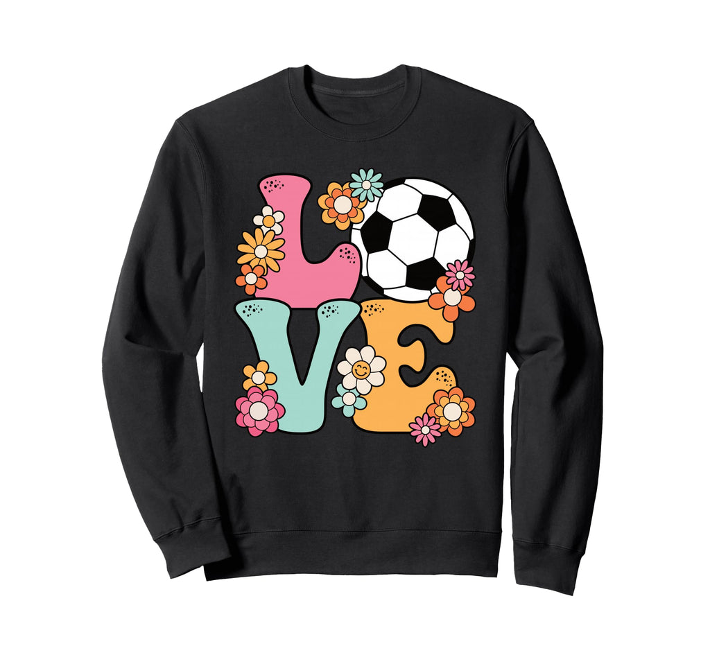 Groovy Soccer Love Soccer Lover Sweatshirt - Custom Art Print Men Women - T-Shirt, Sweatshirt, Hoodie