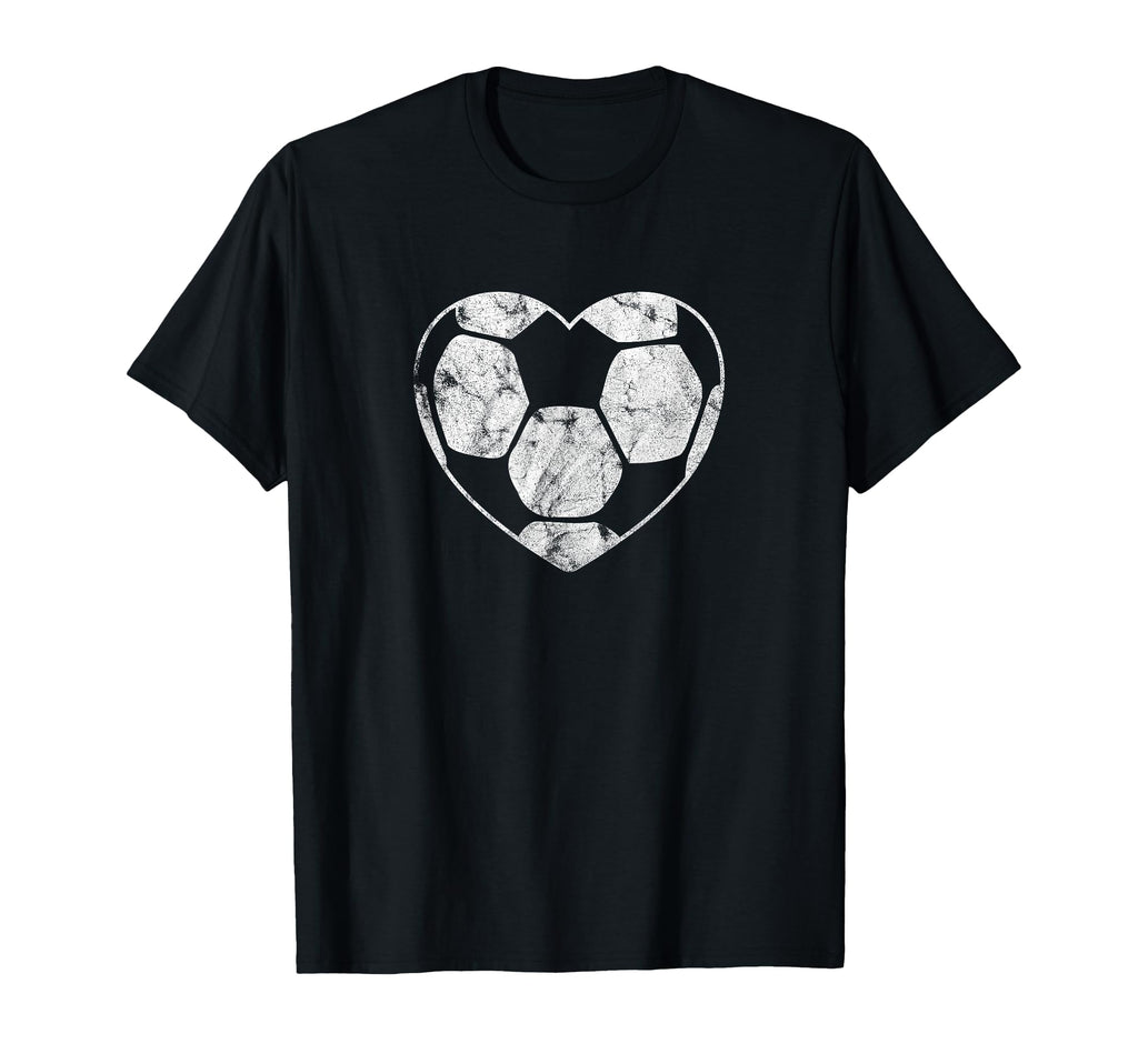 Soccer Ball Heart Shape Mom Parent T-Shirt - Fun Novelty Design for Adults - T-Shirt, Sweatshirt, Hoodie