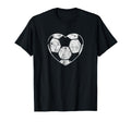 Soccer Ball Heart Shape Mom Parent T-Shirt - Custom Art Print for Adults - T-Shirt, Sweatshirt, Hoodie