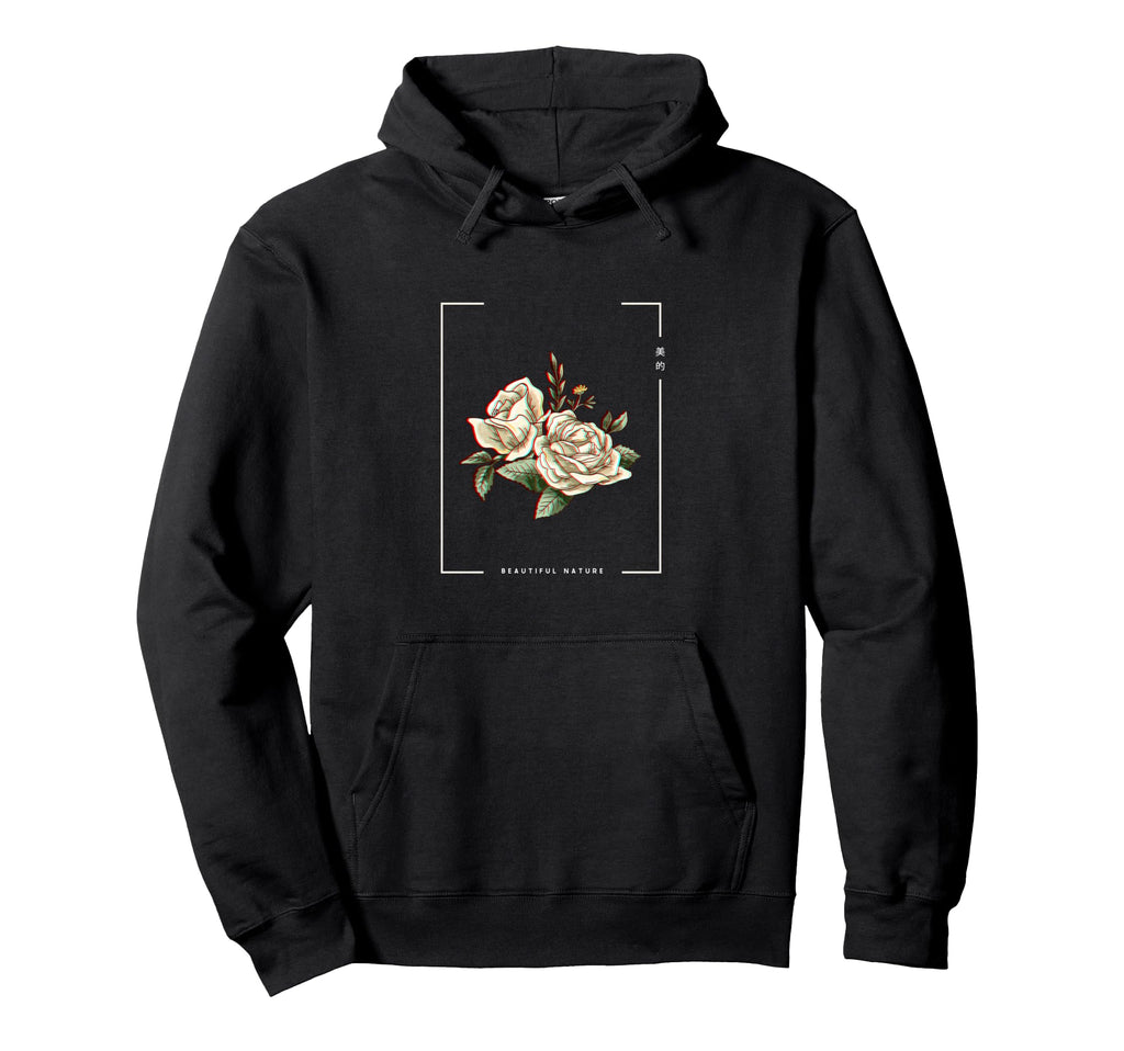 Japanese Aesthetic Vaporwave Nature Hoodie - Custom Art Print for Adults - T-Shirt, Sweatshirt, Hoodie