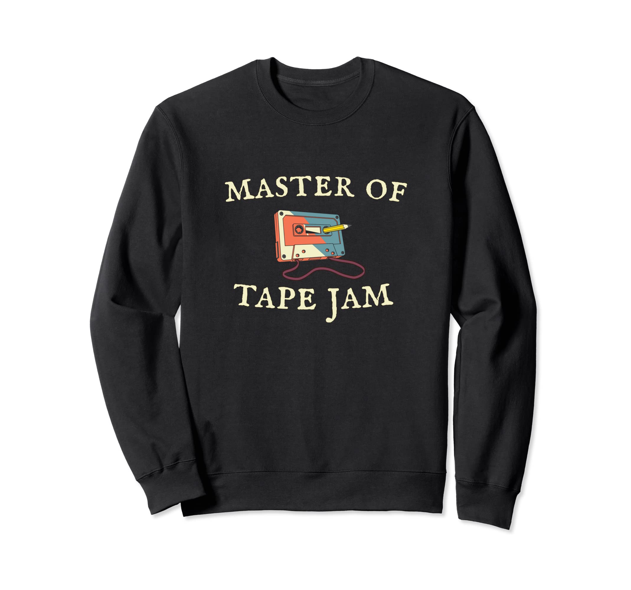 Tape Cassette Pencil 70S 80S 90S Sweatshirt - Graphic Print for Adults - T-Shirt, Sweatshirt, Hoodie