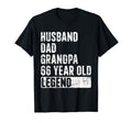 Husband Dad Grandpa 66 Year Old Legend T-Shirt - Graphic Print Men Women - T-Shirt, Sweatshirt, Hoodie