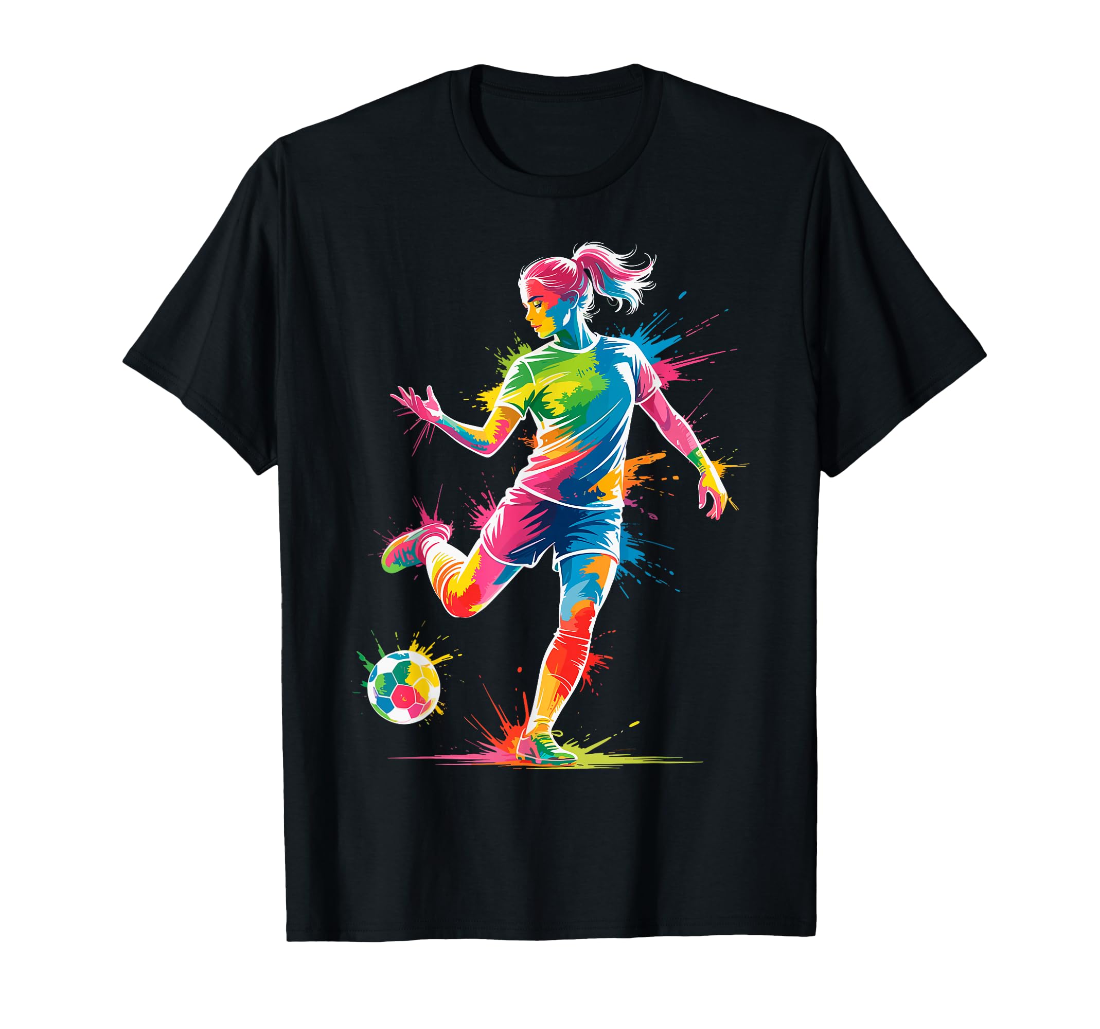 Colorful Funny Soccer Fan Dad Mom Game Day T-Shirt - Unique Graphic Unisex - T-Shirt, Sweatshirt, Hoodie