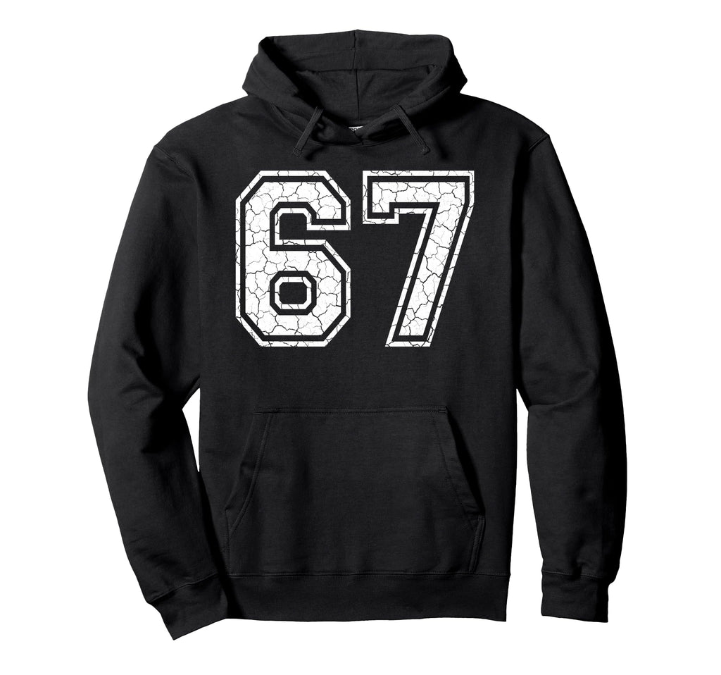 67 Number Sixty Seven Team Sports Hoodie - Aesthetic Graphic for Adults - T-Shirt, Sweatshirt, Hoodie