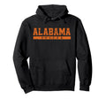 Alabama Soccer Orange Text Hoodie - Fun Novelty Design for Adults - T-Shirt, Sweatshirt, Hoodie