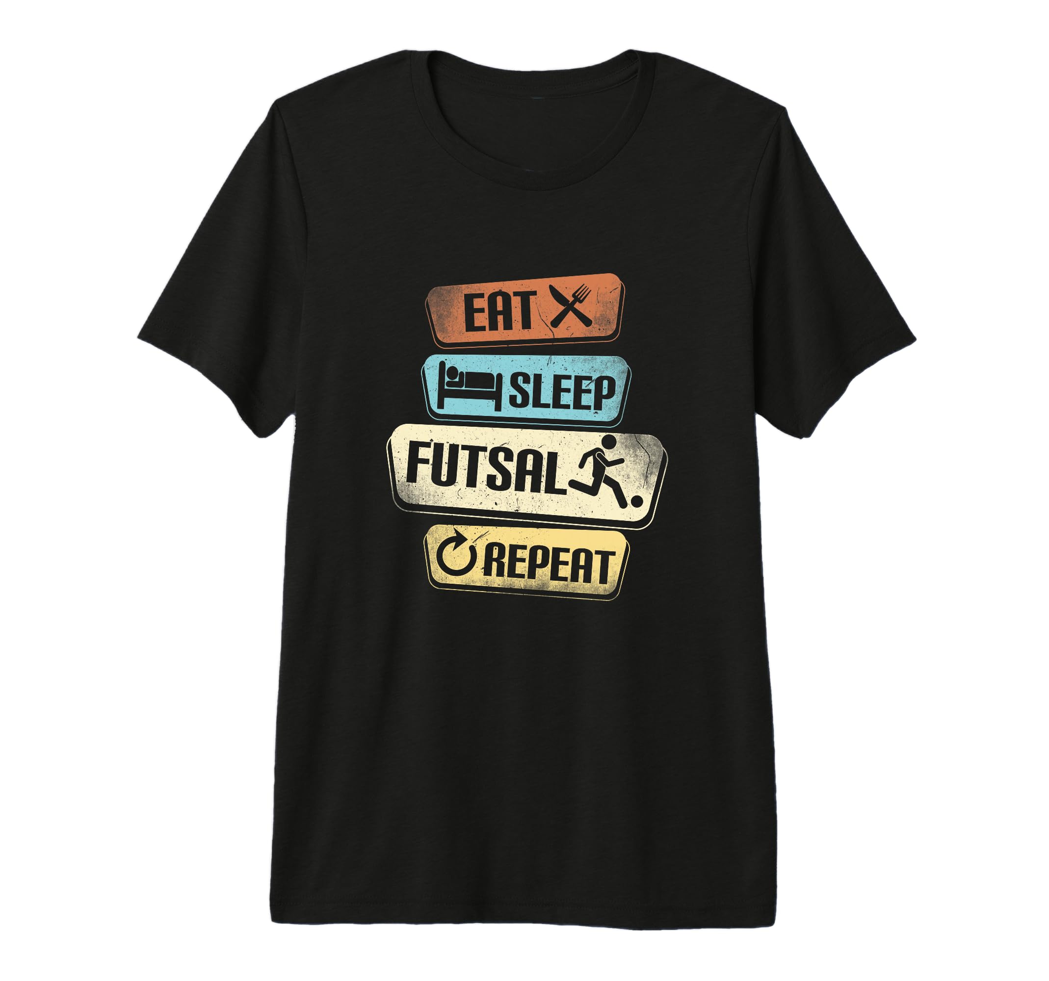 Eat Sleep Futsal Repeat Funny Futsal T-Shirt - Aesthetic Graphic Unisex - T-Shirt, Sweatshirt, Hoodie