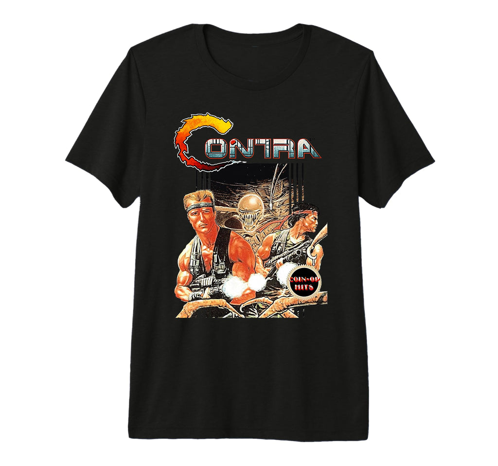Contra Box Art Arcade Gamer 80S T-Shirt - Streetwear Style Men Women - T-Shirt, Sweatshirt, Hoodie