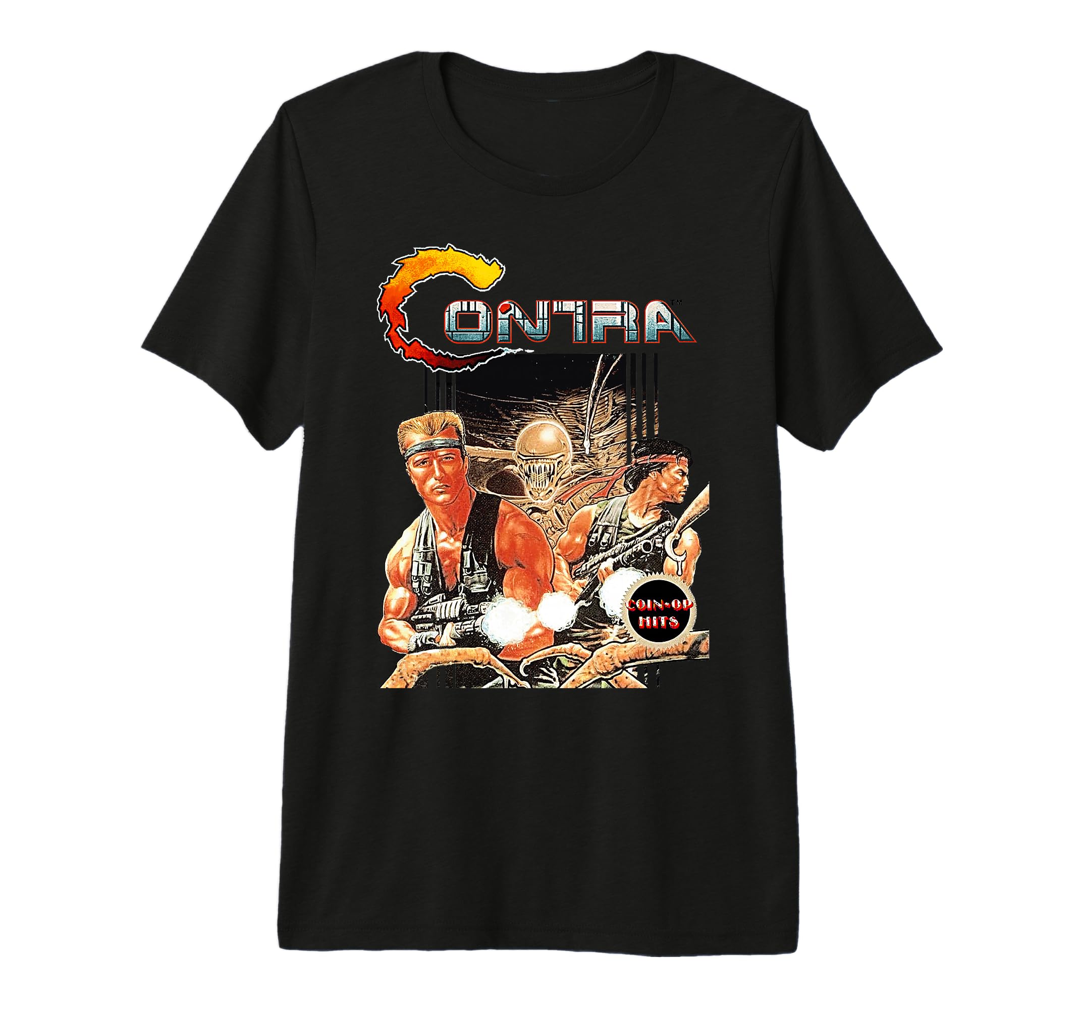 Contra Box Art Arcade Gamer 80S T-Shirt - Streetwear Style Men Women - T-Shirt, Sweatshirt, Hoodie
