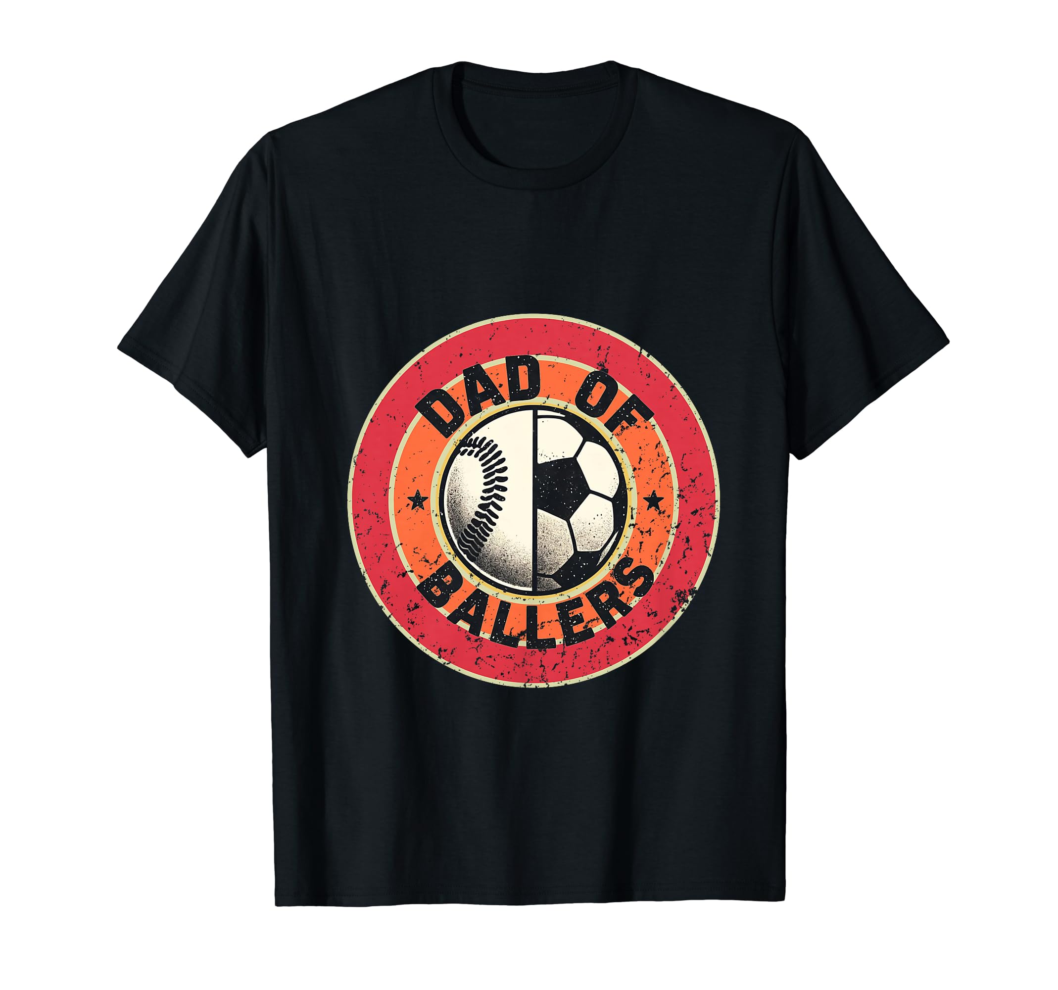 Dad Baller Soccer And Baseball Son And T-Shirt - Trendy Graphic Unisex - T-Shirt, Sweatshirt, Hoodie