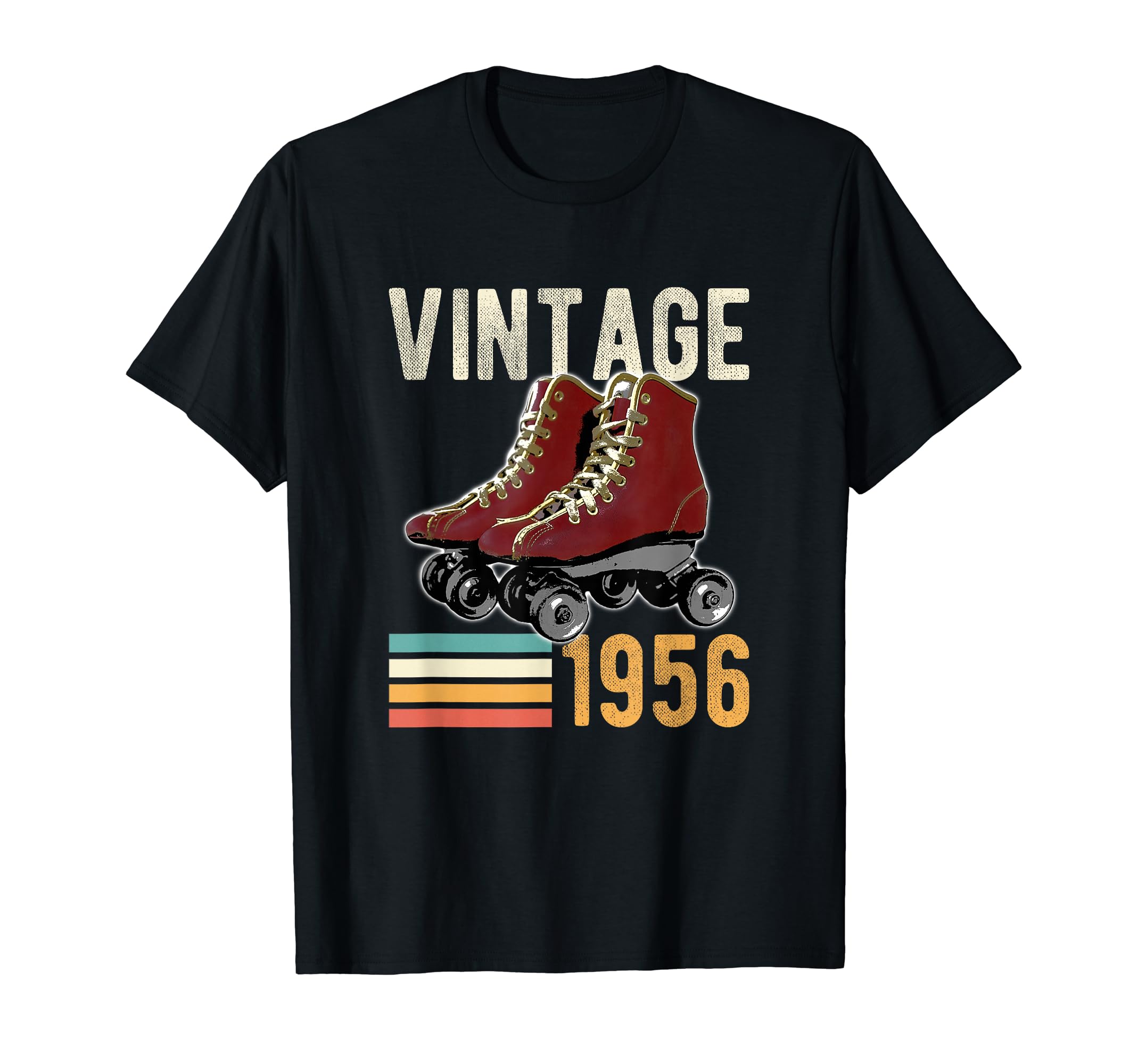 Funny 1956 Roller Skate 67Th Birthday T-Shirt - Unique Graphic Men Women - T-Shirt, Sweatshirt, Hoodie