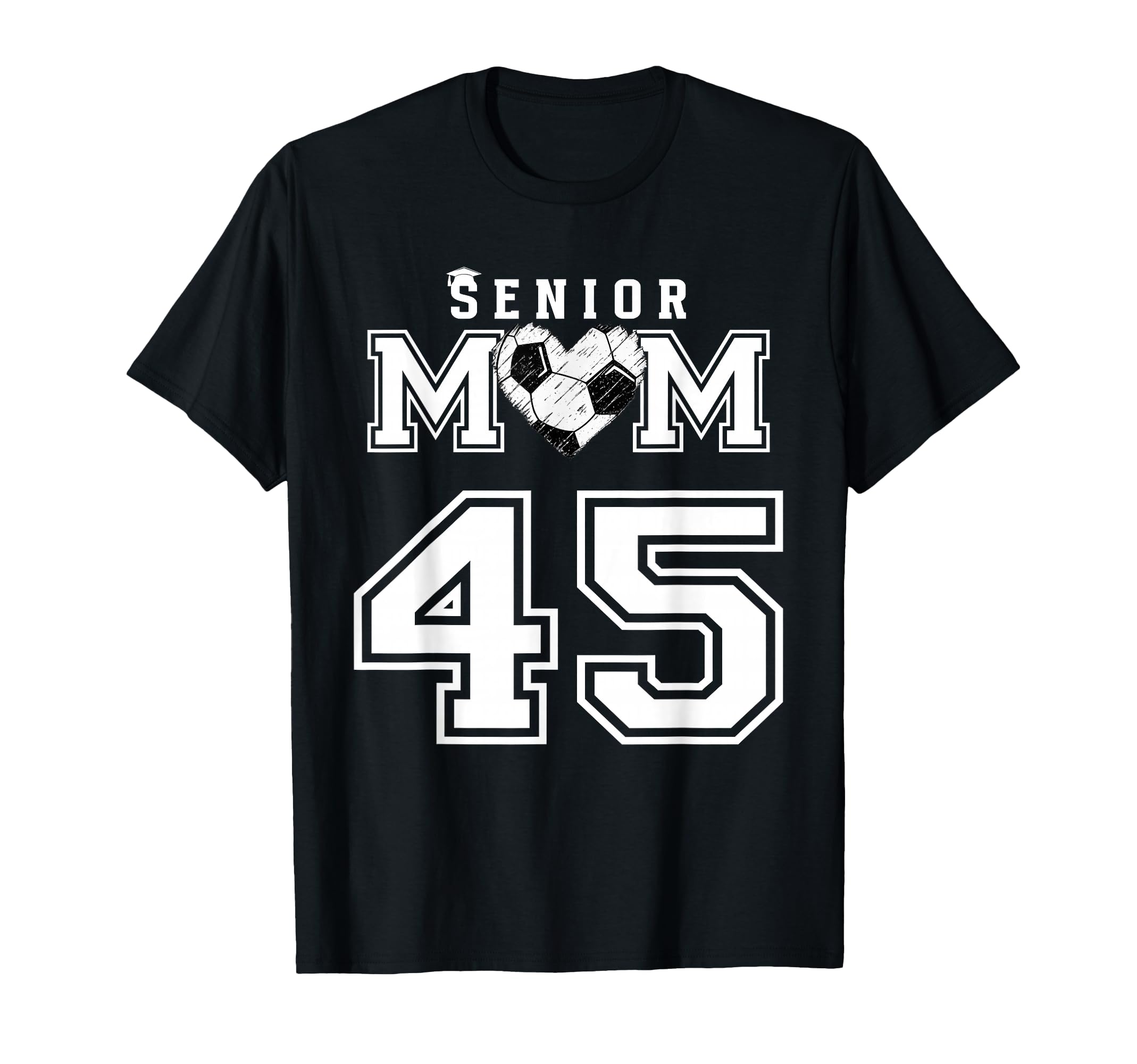 Proud Senior Soccer Mom Custom Jersey T-Shirt - Minimalist Print Unisex - T-Shirt, Sweatshirt, Hoodie