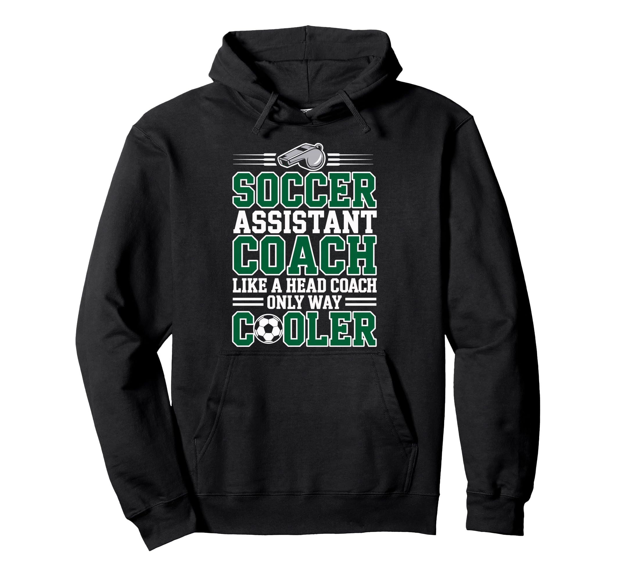 Soccer Assistant Coach Like Head Hoodie - Custom Art Print for Adults - T-Shirt, Sweatshirt, Hoodie