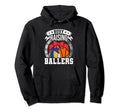Busy Raising Ballers Volleyball Coach Hoodie - Graphic Print for Adults - T-Shirt, Sweatshirt, Hoodie