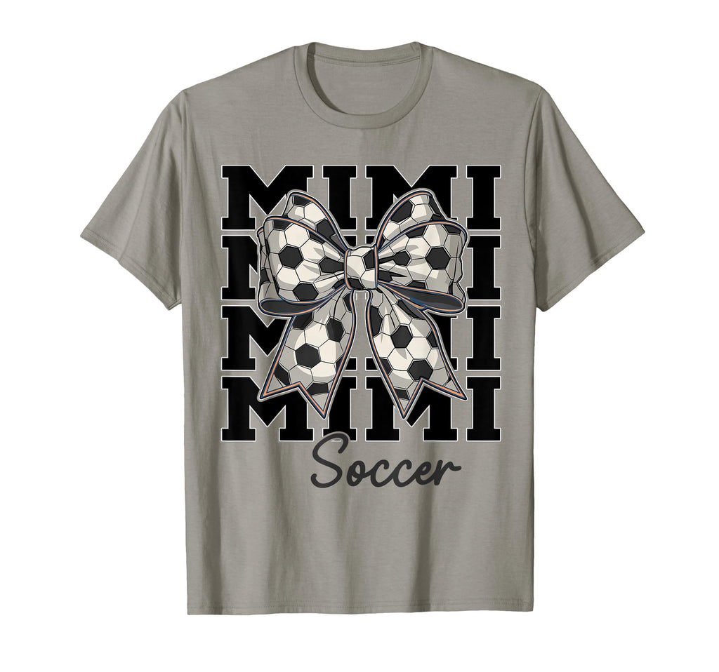 Soccer Mimi Coquette Bow Biggest Fan Sport T-Shirt - Trendy Graphic Unisex - T-Shirt, Sweatshirt, Hoodie