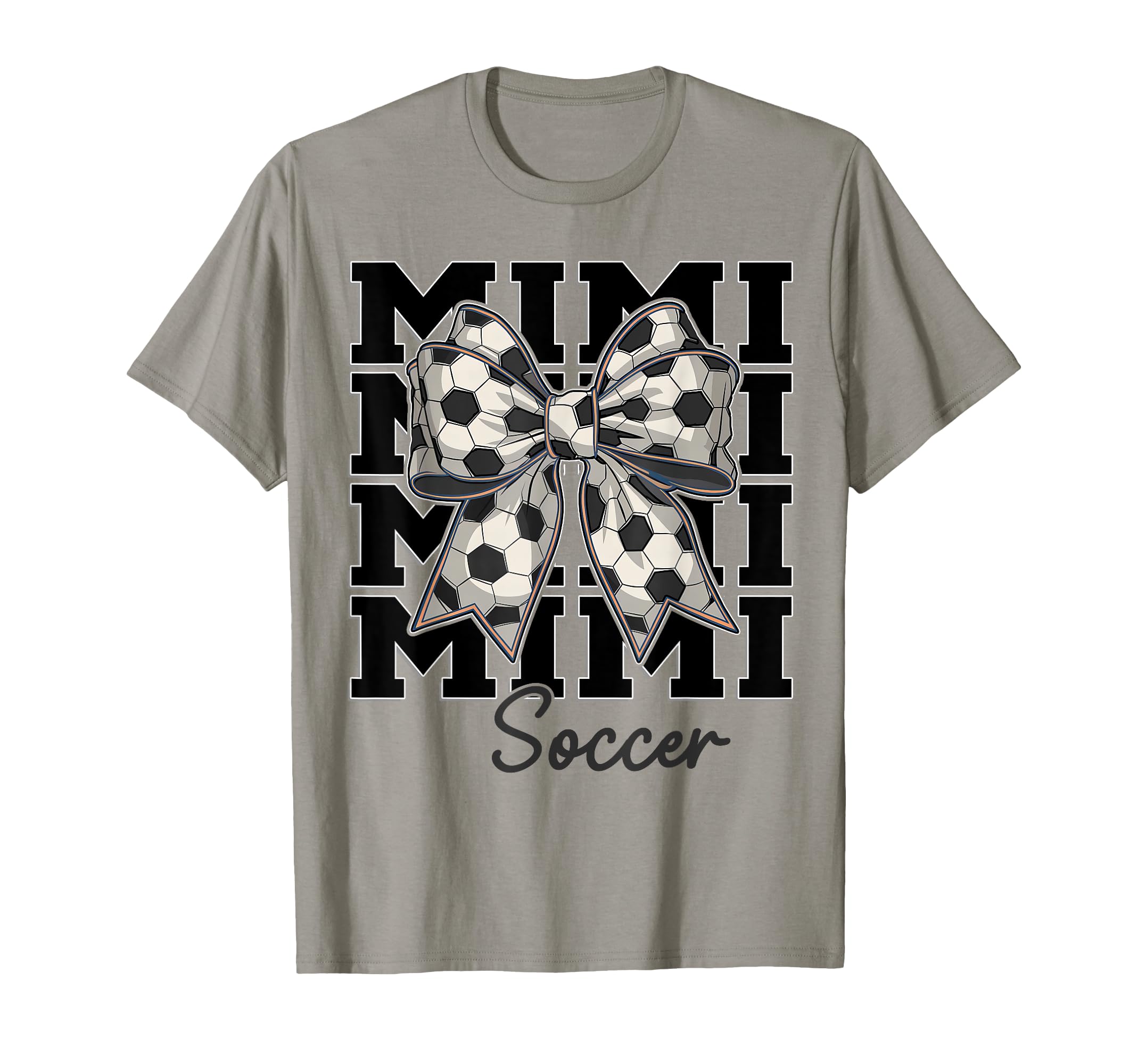 Soccer Mimi Coquette Bow Biggest Fan Sport T-Shirt - Trendy Graphic Unisex - T-Shirt, Sweatshirt, Hoodie