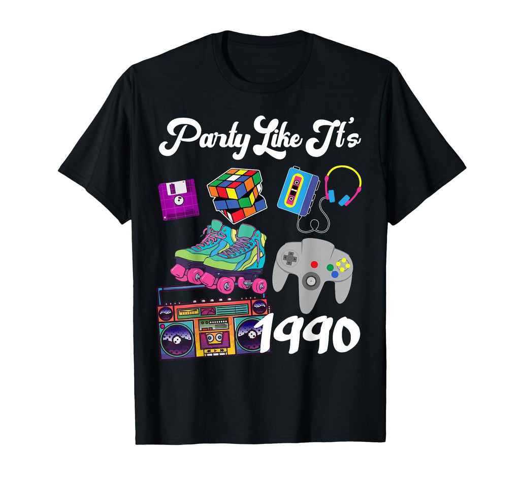 Party Like Its 1990 30Th Birthday T-Shirt - Aesthetic Graphic for Adults - T-Shirt, Sweatshirt, Hoodie