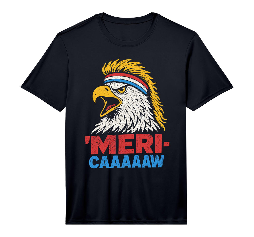 Mens Funny Usa Eagle Mullet 4Th July T-Shirt - Minimalist Print for Adults - T-Shirt, Sweatshirt, Hoodie