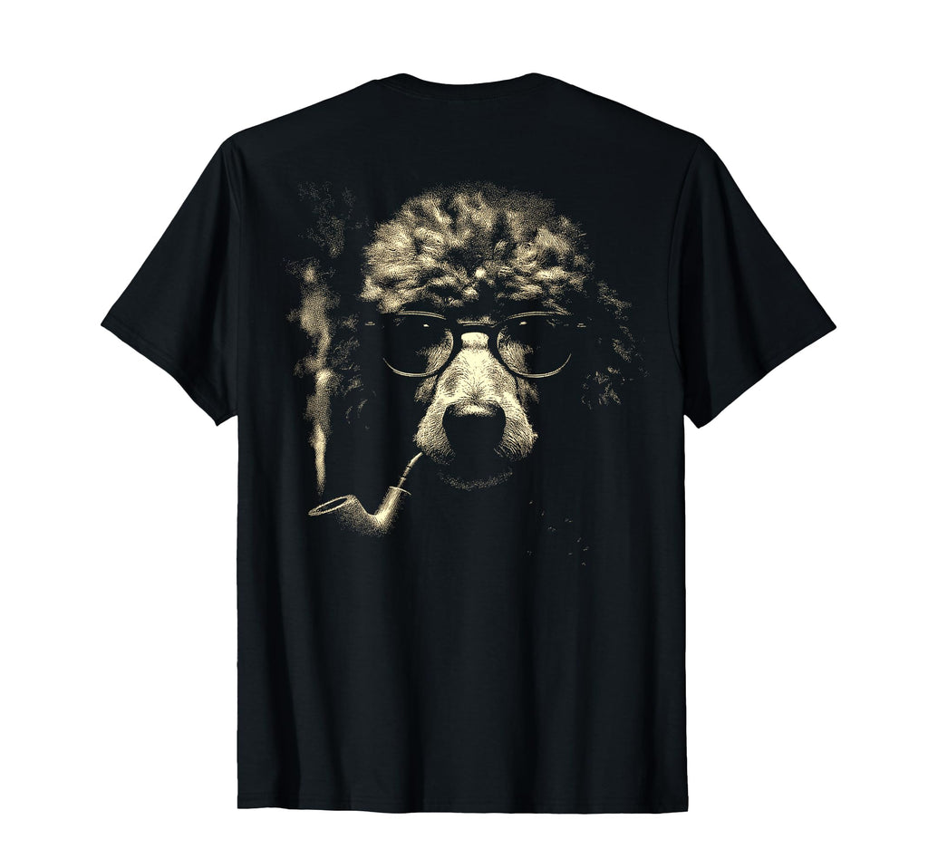 Poodle Glasses Smoking Pipe Grunge Meme T-Shirt - Custom Art Print Unisex - T-Shirt, Sweatshirt, Hoodie