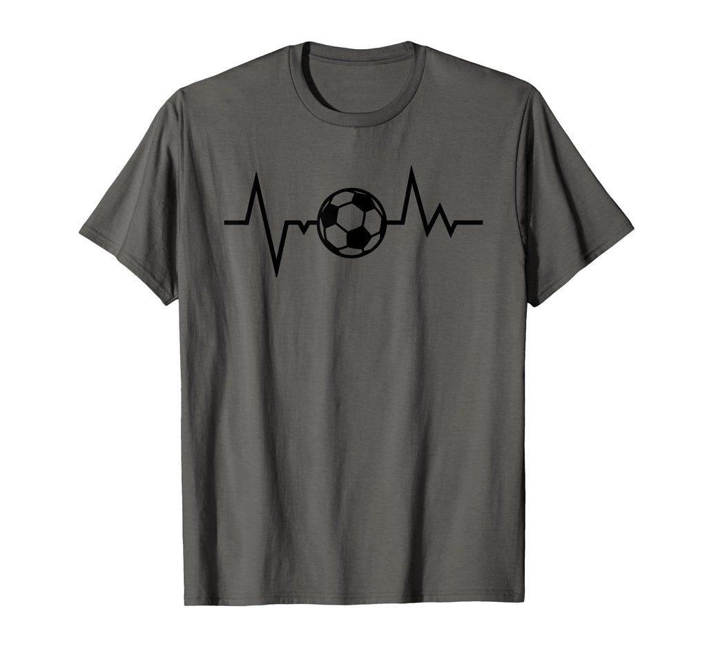 Soccer Heartbeat Funny Soccer Sports T-Shirt - Casual Everyday Wear Unisex - T-Shirt, Sweatshirt, Hoodie