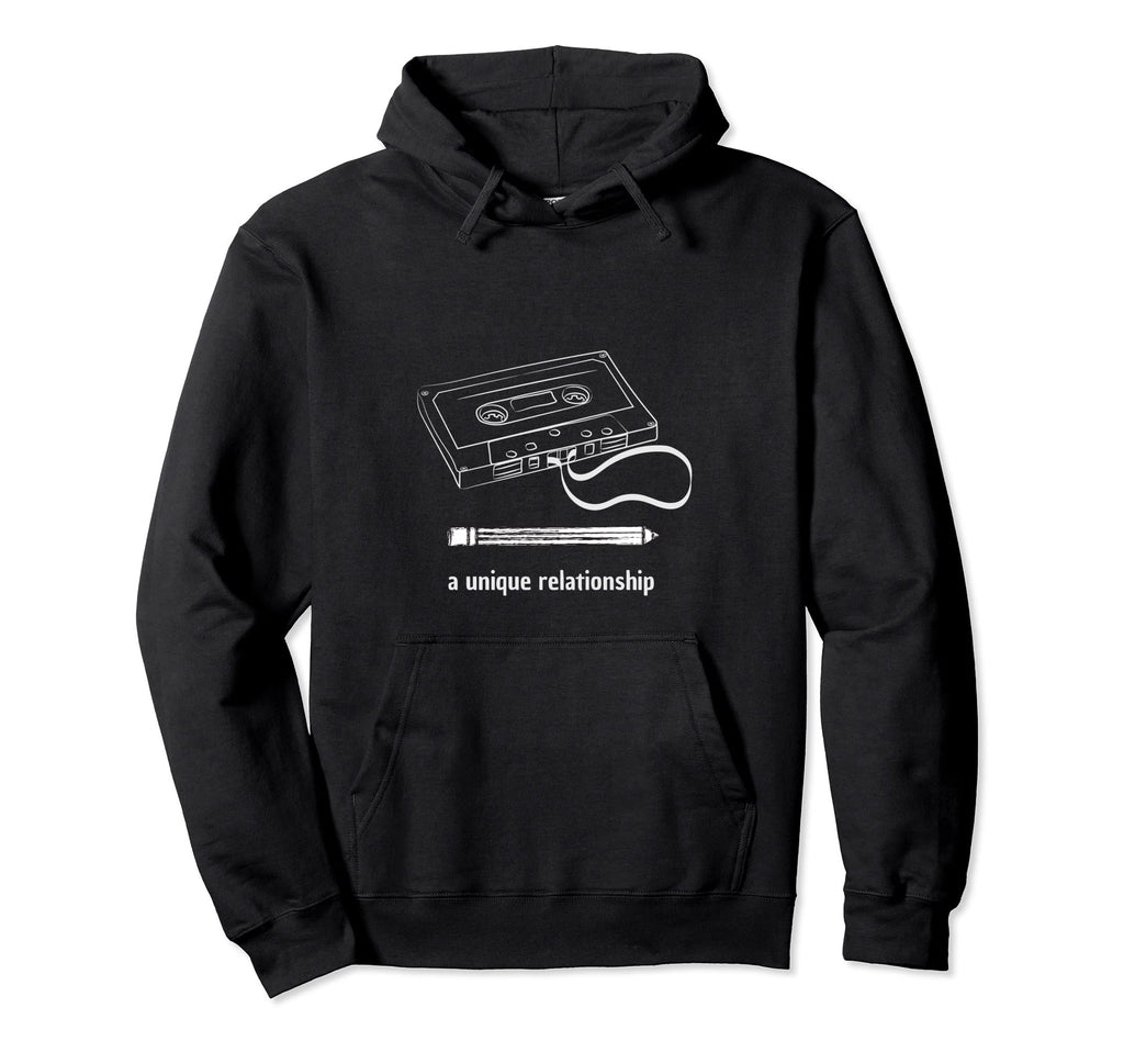 Tape Cassette Pencil 70S 80S 90S Hoodie - Custom Art Print Men Women - T-Shirt, Sweatshirt, Hoodie