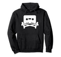Cassette Tape Skull And Cross Bones Hoodie - Graphic Print Men Women - T-Shirt, Sweatshirt, Hoodie
