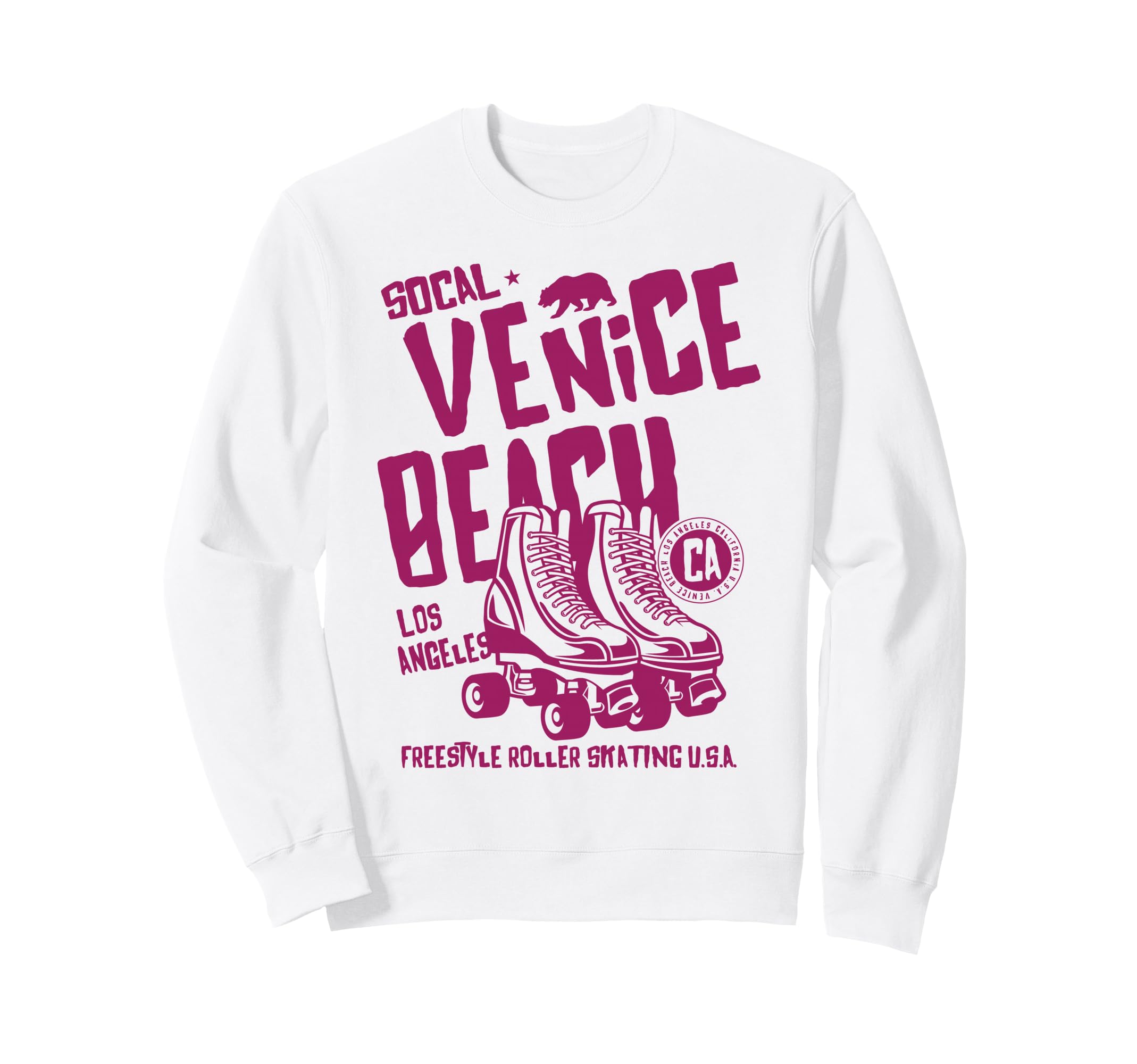 Venice Beach California Roller Sweatshirt - Casual Everyday Wear Unisex - T-Shirt, Sweatshirt, Hoodie