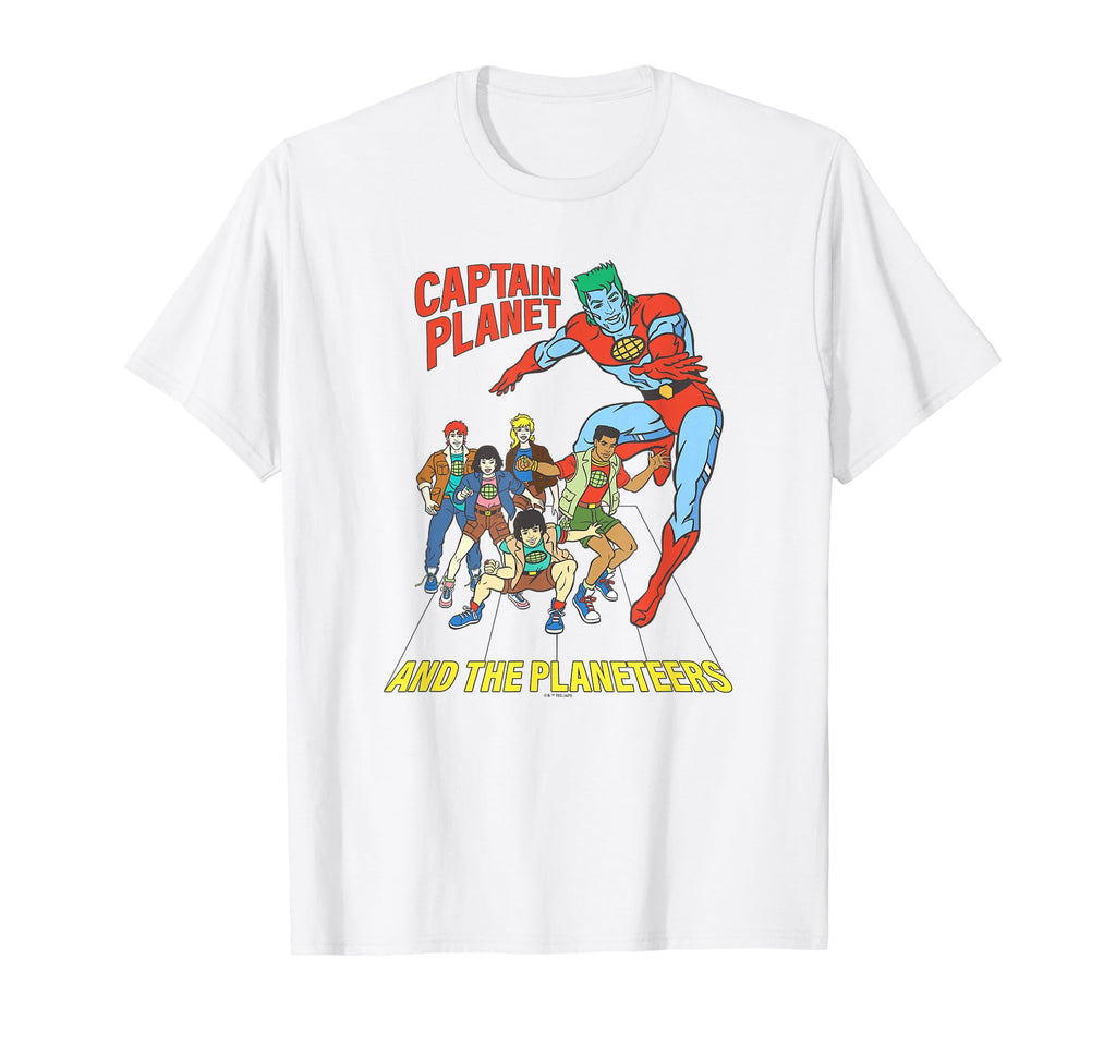 Captain Planet Planeteers United Logo T-Shirt - Trendy Graphic for Adults - T-Shirt, Sweatshirt, Hoodie