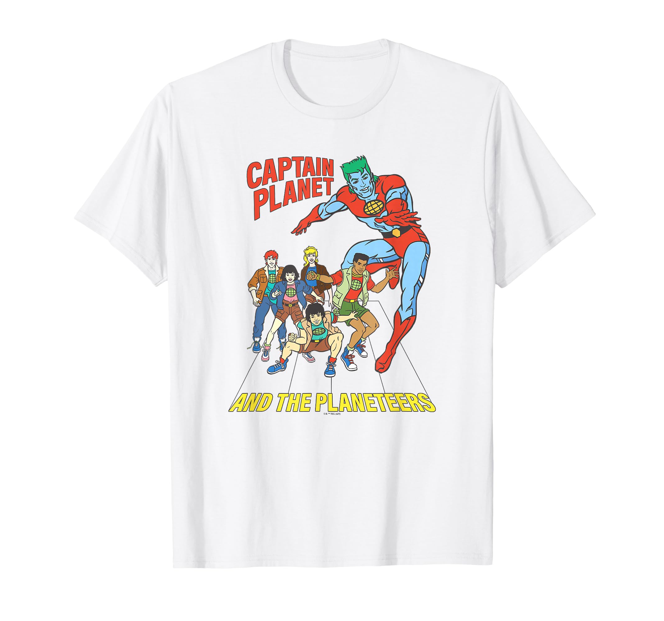 Captain Planet Planeteers United Logo T-Shirt - Trendy Graphic for Adults - T-Shirt, Sweatshirt, Hoodie
