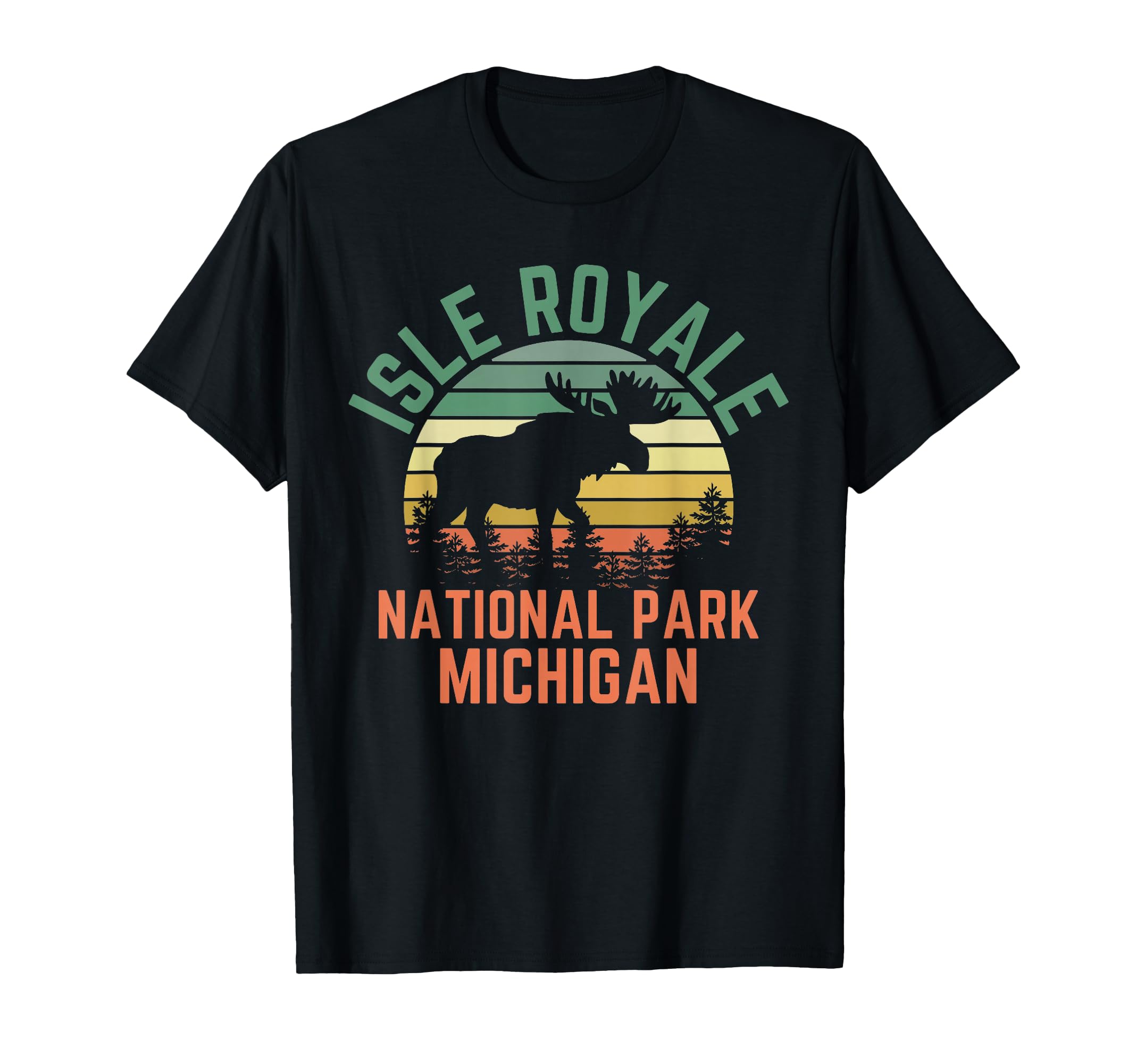 Isle Royale National Park Michigan Sweatshirt - Minimalist Print Men Women - T-Shirt, Sweatshirt, Hoodie