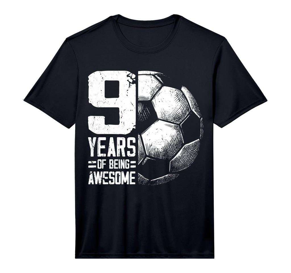 9Th Birthday Soccer Player Football T-Shirt - Casual Everyday Wear Unisex - T-Shirt, Sweatshirt, Hoodie