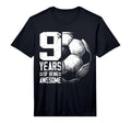 9Th Birthday Soccer Player Football T-Shirt - Casual Everyday Wear Unisex - T-Shirt, Sweatshirt, Hoodie