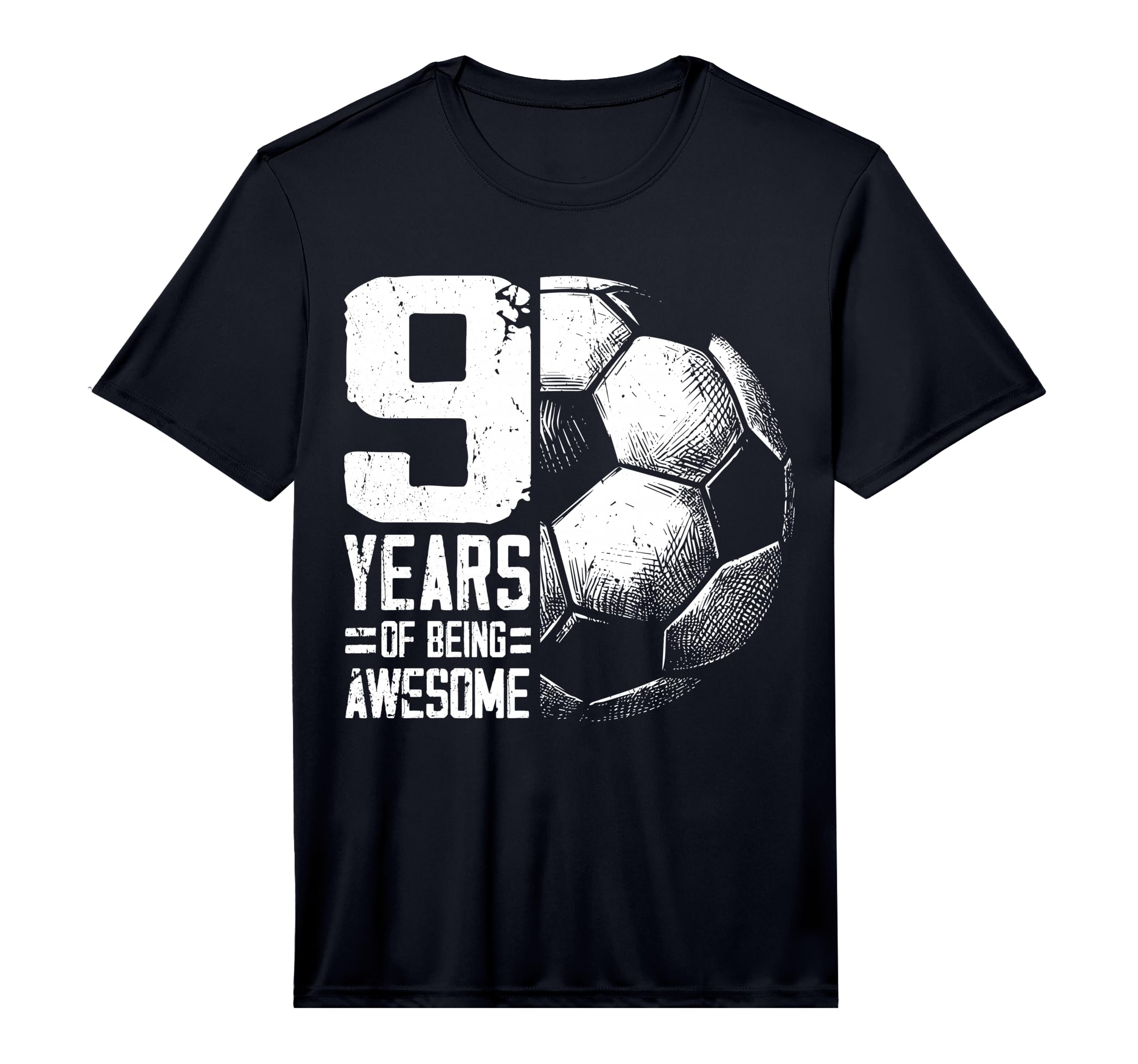9Th Birthday Soccer Player Football T-Shirt - Casual Everyday Wear Unisex - T-Shirt, Sweatshirt, Hoodie