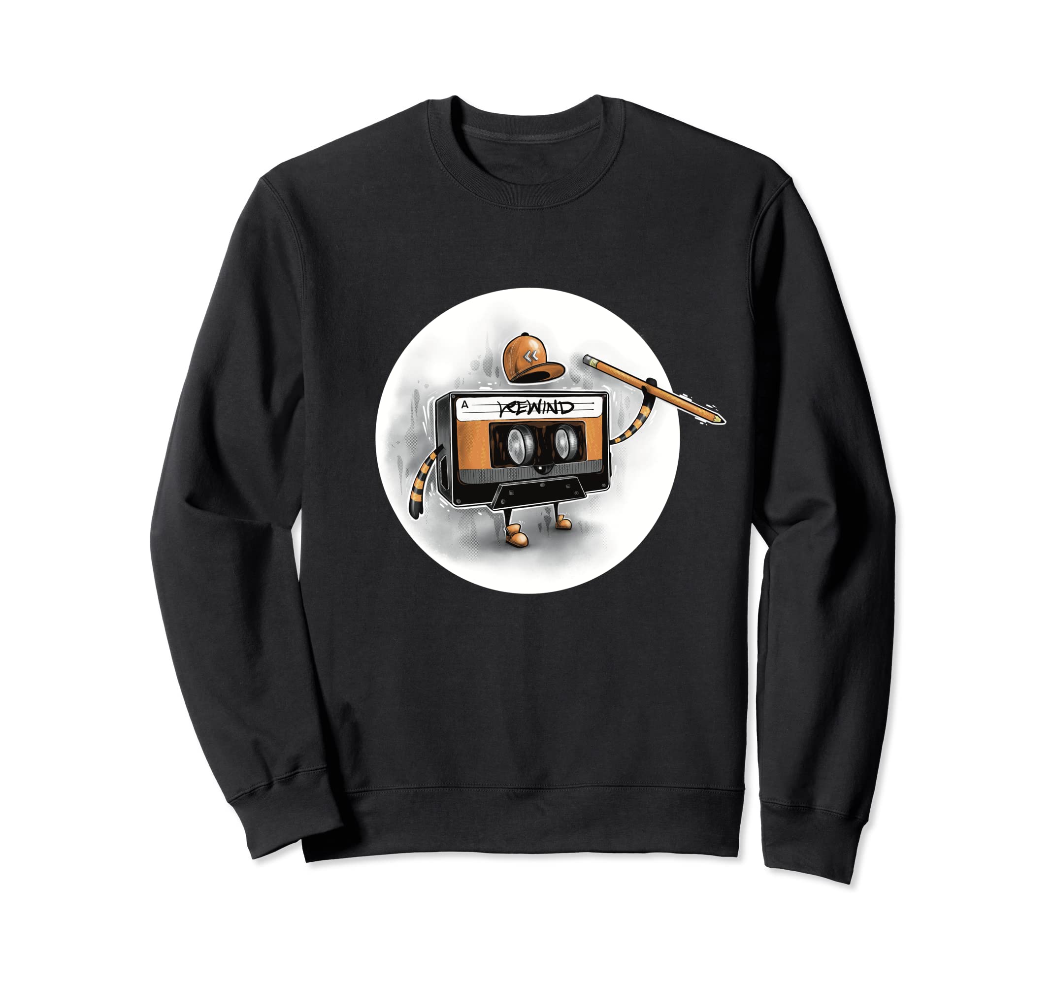 Rewind Cassette Tape Sweatshirt - Trendy Graphic Men Women - T-Shirt, Sweatshirt, Hoodie