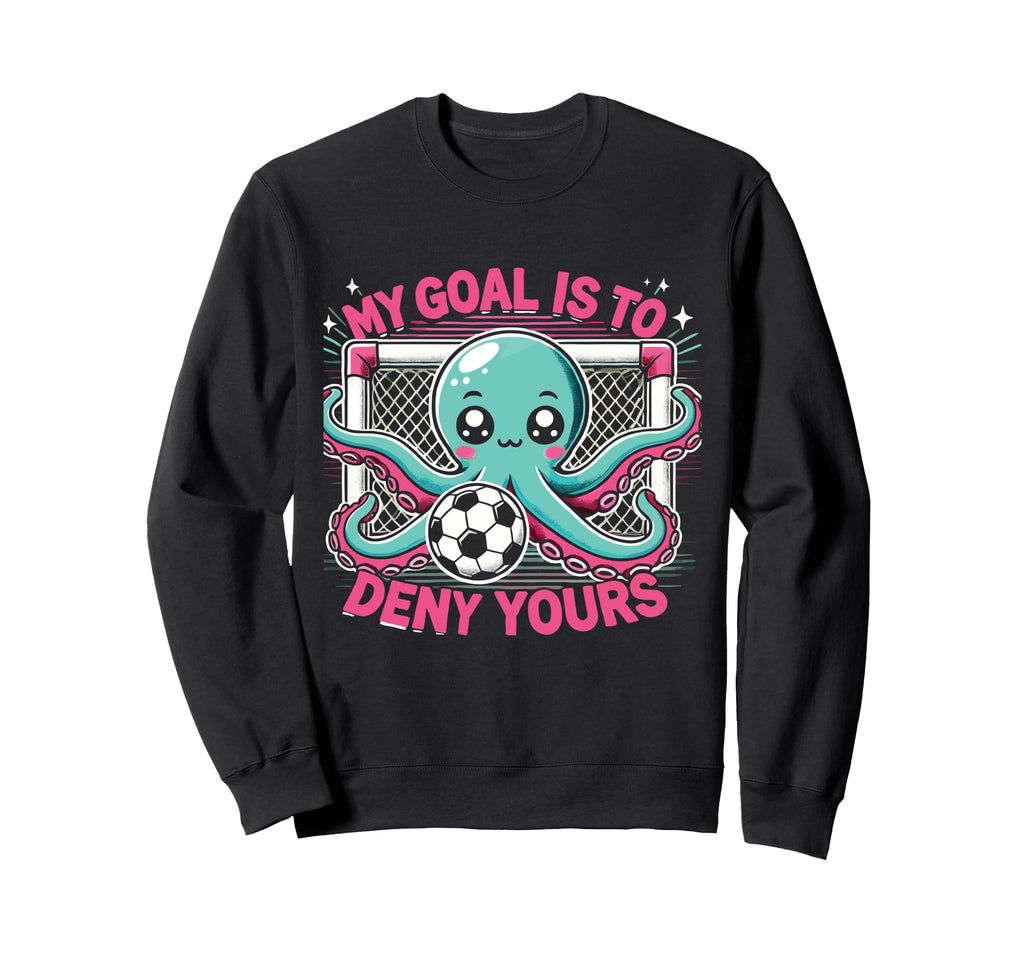 Octopus Soccer Goalie Soccer Player Sweatshirt - Unique Graphic for Adults - T-Shirt, Sweatshirt, Hoodie
