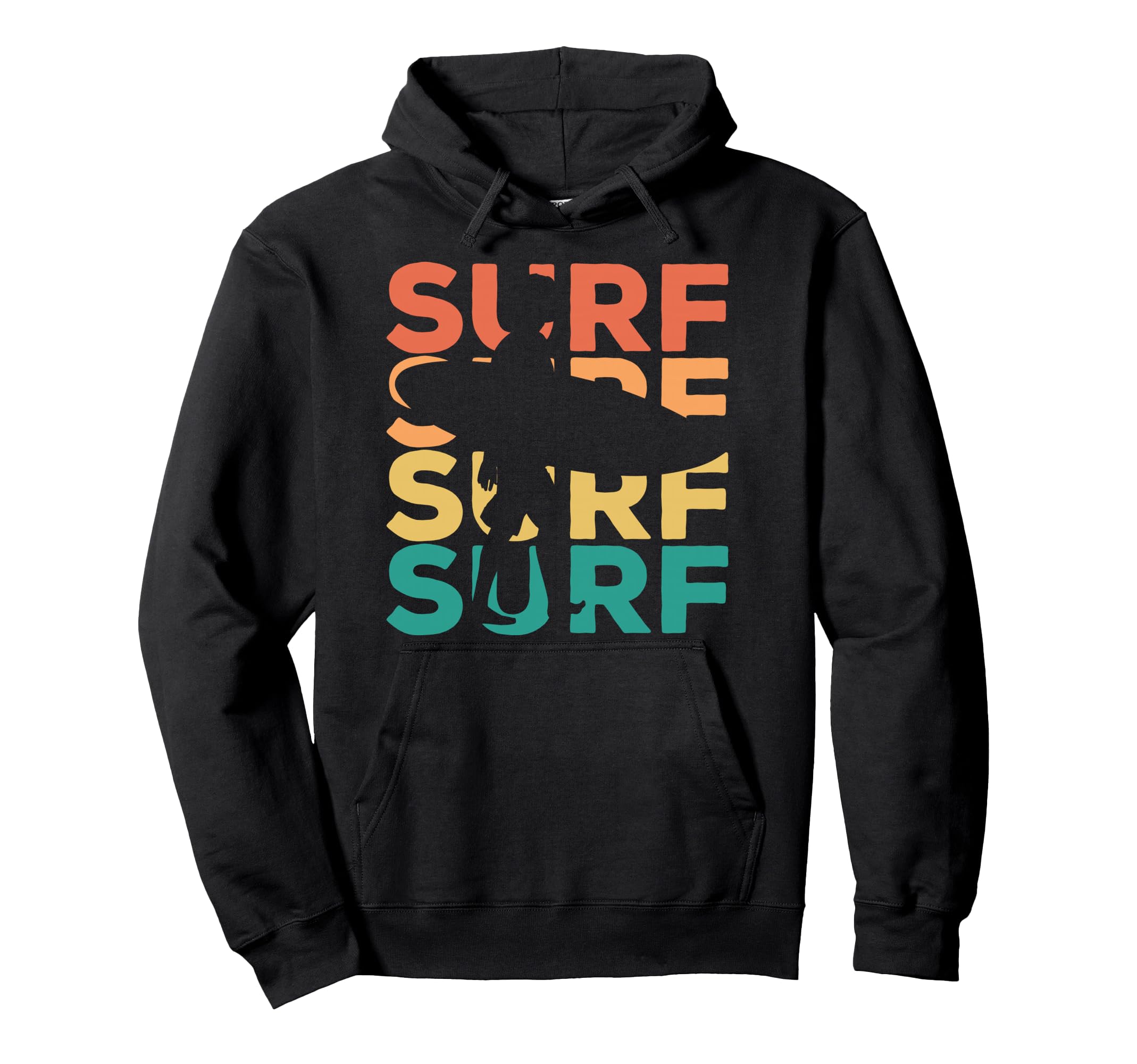 Surf Surfing Surfer Hoodie - Minimalist Print Men Women - T-Shirt, Sweatshirt, Hoodie