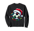 Soccer Ball Santa Hat Player Sweatshirt - Casual Everyday Wear for Adults - T-Shirt, Sweatshirt, Hoodie