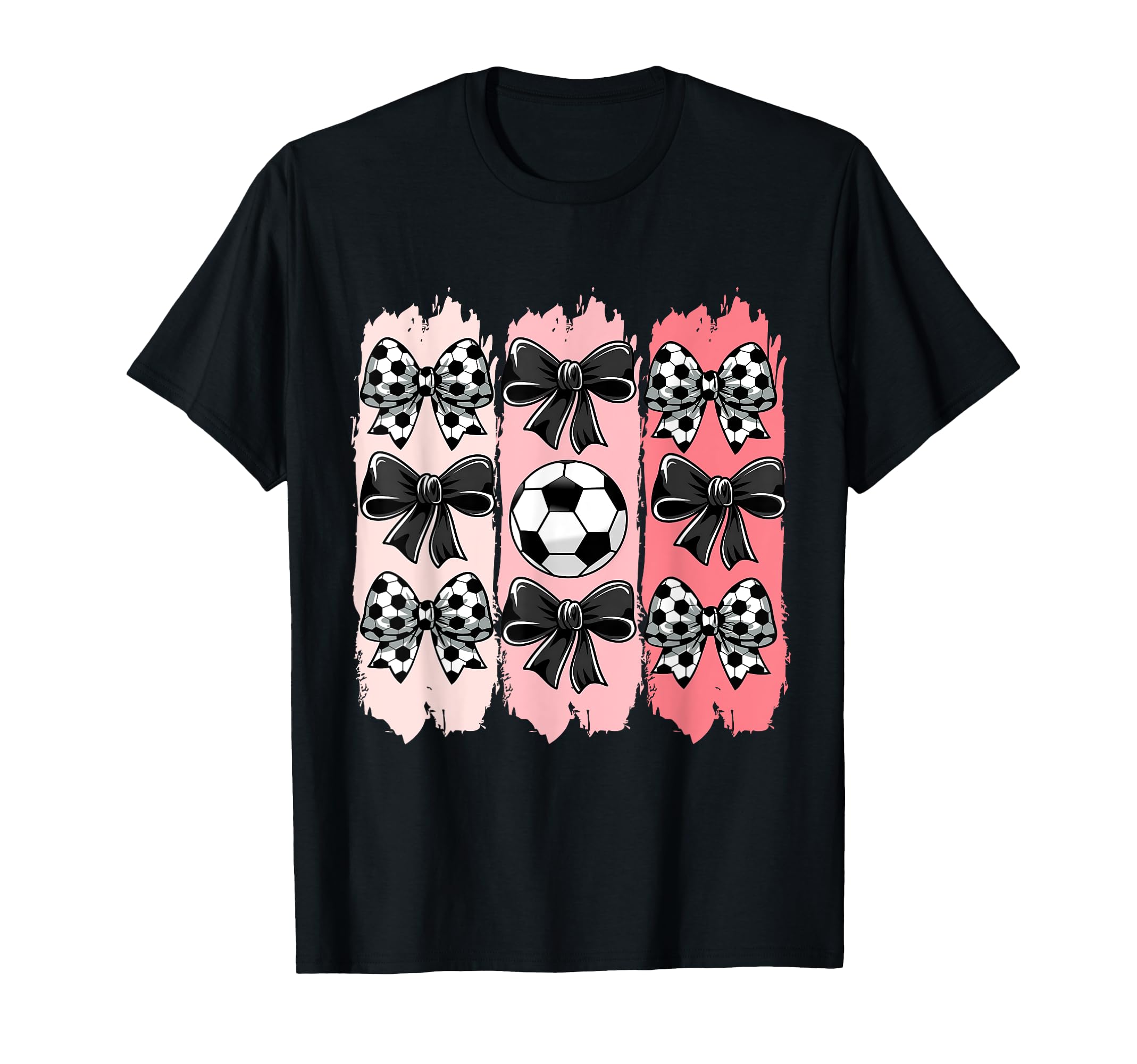 Soccer Coquette Bow Soccer Ball T-Shirt - Streetwear Style Men Women - T-Shirt, Sweatshirt, Hoodie