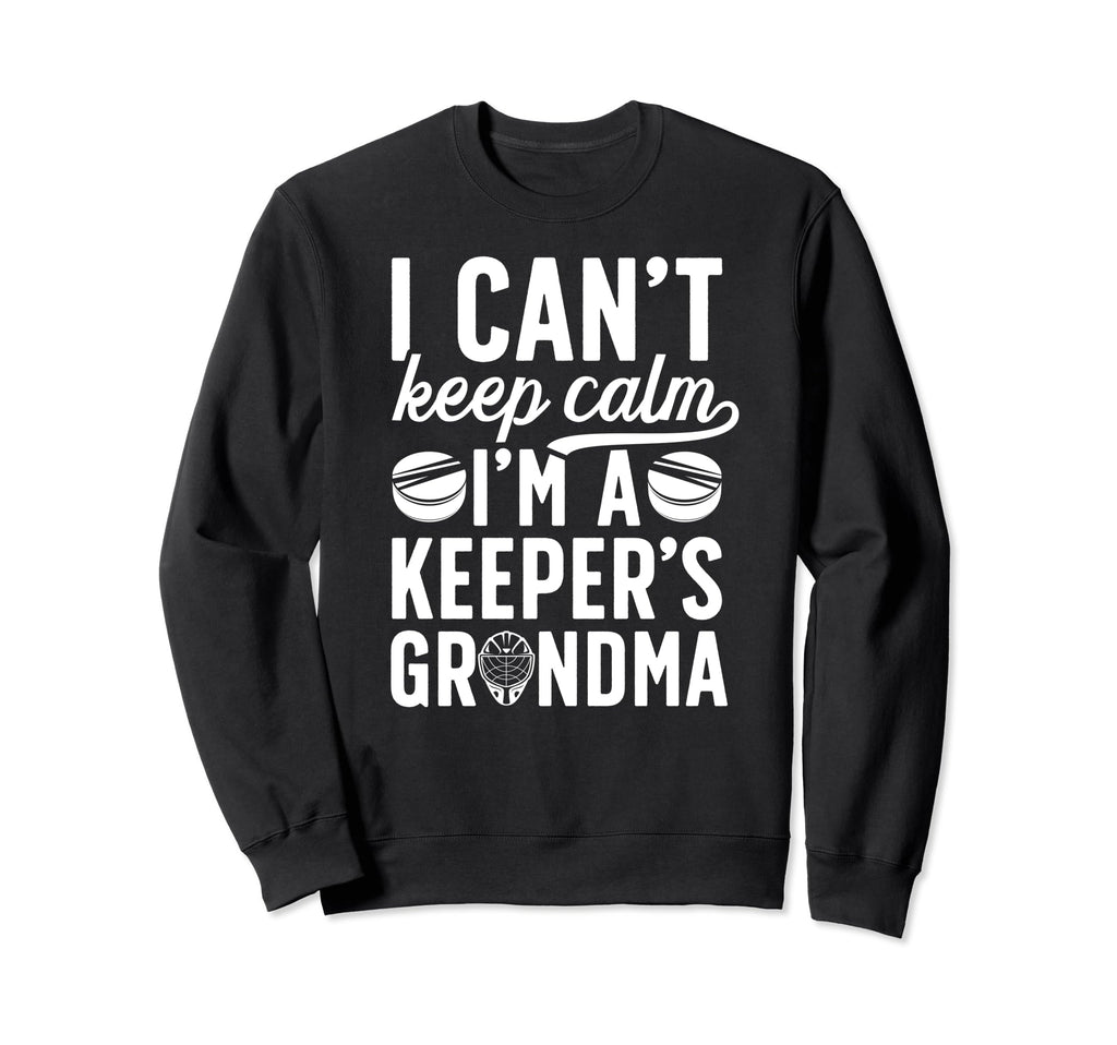 Im Hockey Keeper Grandma Ice Hockey Sweatshirt - Unique Graphic Unisex - T-Shirt, Sweatshirt, Hoodie