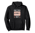 Tape Music Nostalgia 1977 Birthday Hoodie - Graphic Print Unisex - T-Shirt, Sweatshirt, Hoodie