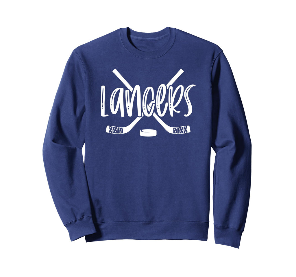 Lancers Hockey Team Mascot School Sweatshirt - Novelty Apparel for Adults - T-Shirt, Sweatshirt, Hoodie