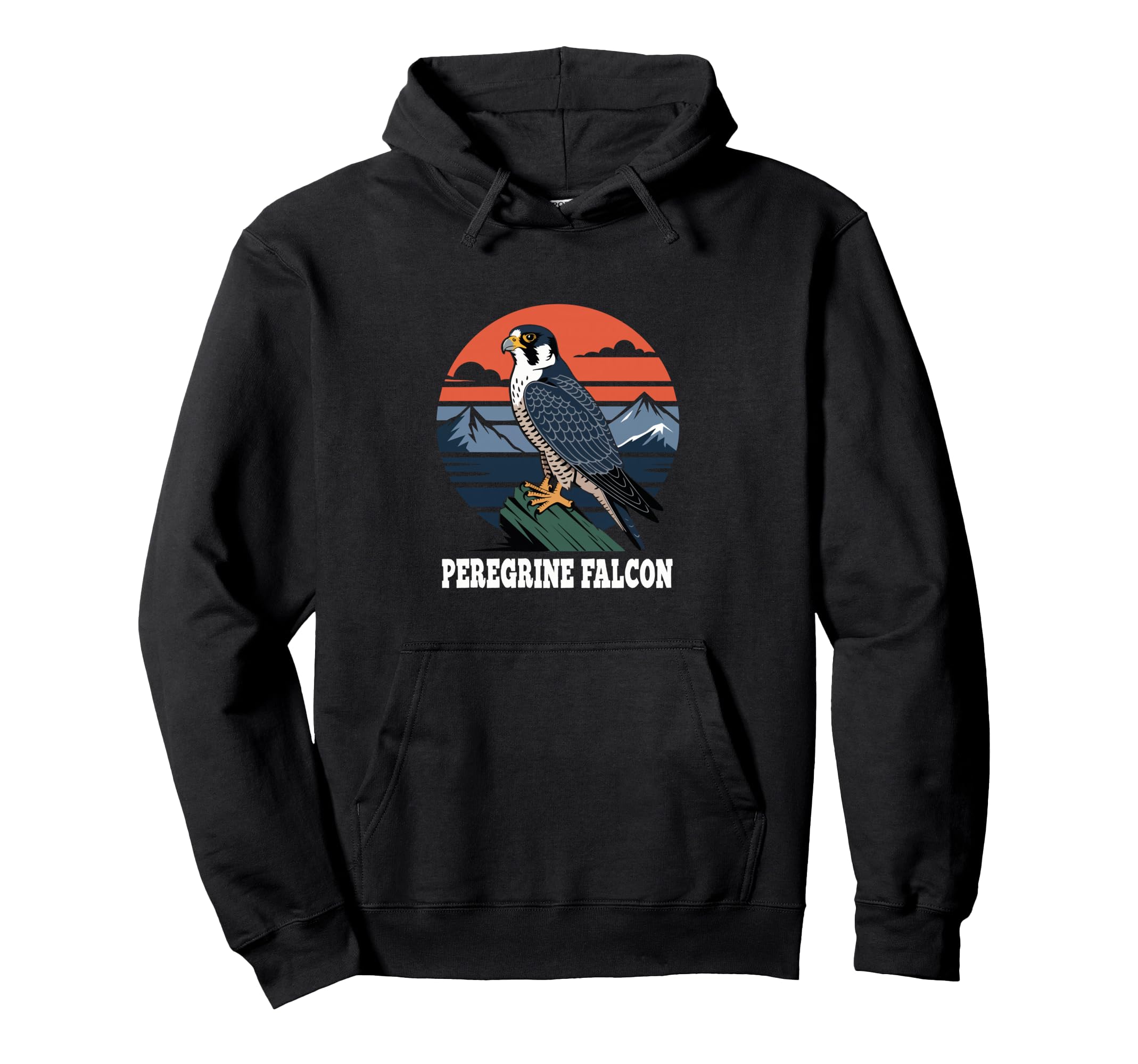 Peregrine Falcon Raptor Bird Lover Hoodie - Custom Art Print for Adults - T-Shirt, Sweatshirt, Hoodie