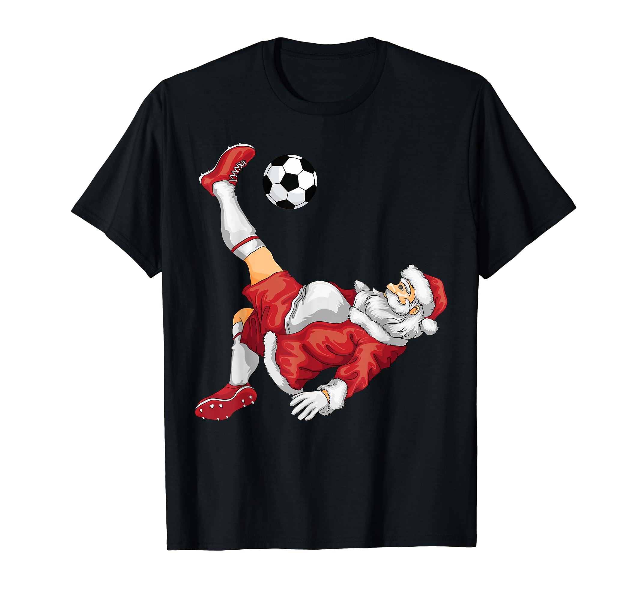 Santa Soccer Bicycle Kick Goalies T-Shirt - Streetwear Style for Adults - T-Shirt, Sweatshirt, Hoodie
