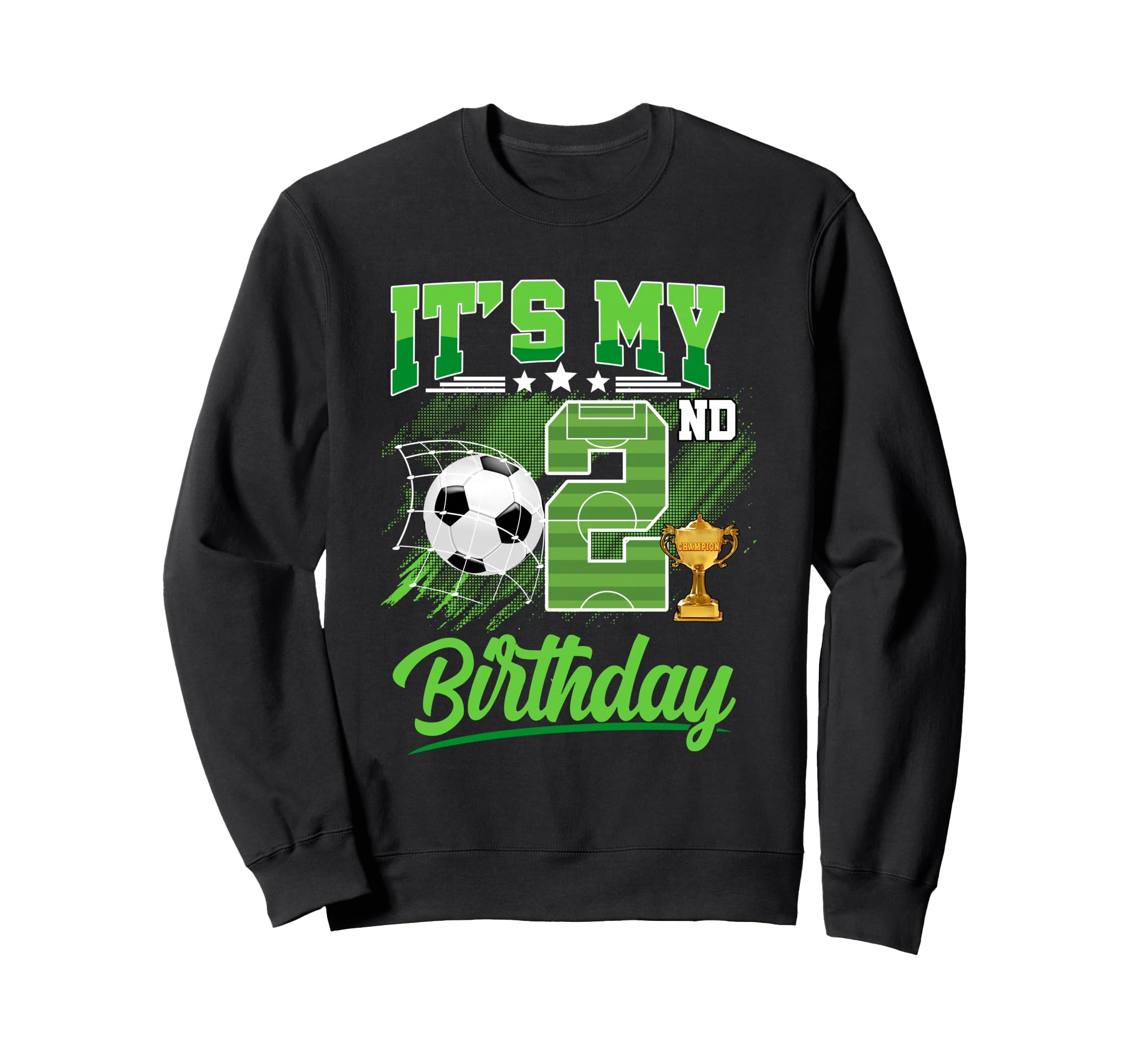 Its My 2Nd Birthday Soccer Ball 2 Year Sweatshirt - Unique Graphic Unisex - T-Shirt, Sweatshirt, Hoodie